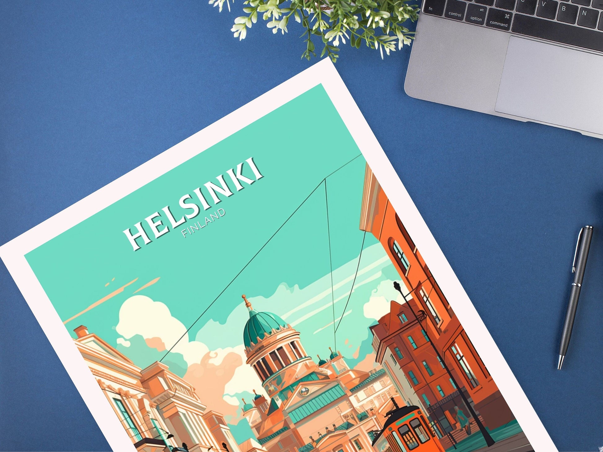 Helsinki Travel Poster | Helsinki Print | Helsinki Poster | Helsinki Wall Art | Helsinki Illustration | Finland Print | Finland Art | ID 089