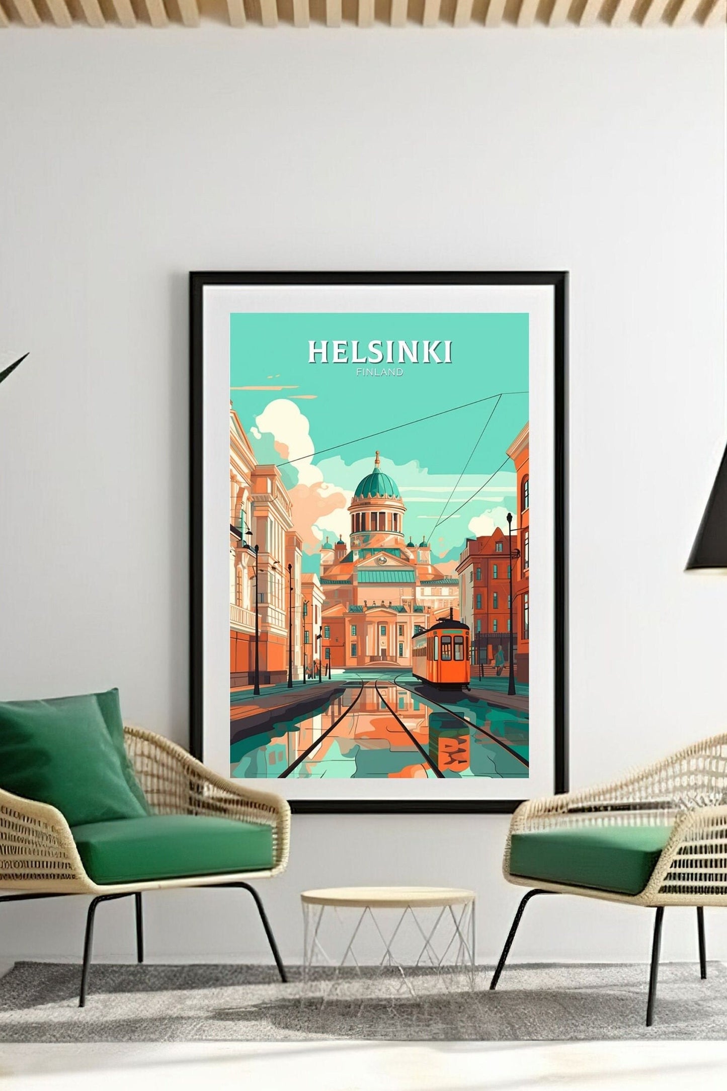 Helsinki Travel Poster | Helsinki Print | Helsinki Poster | Helsinki Wall Art | Helsinki Illustration | Finland Print | Finland Art | ID 089