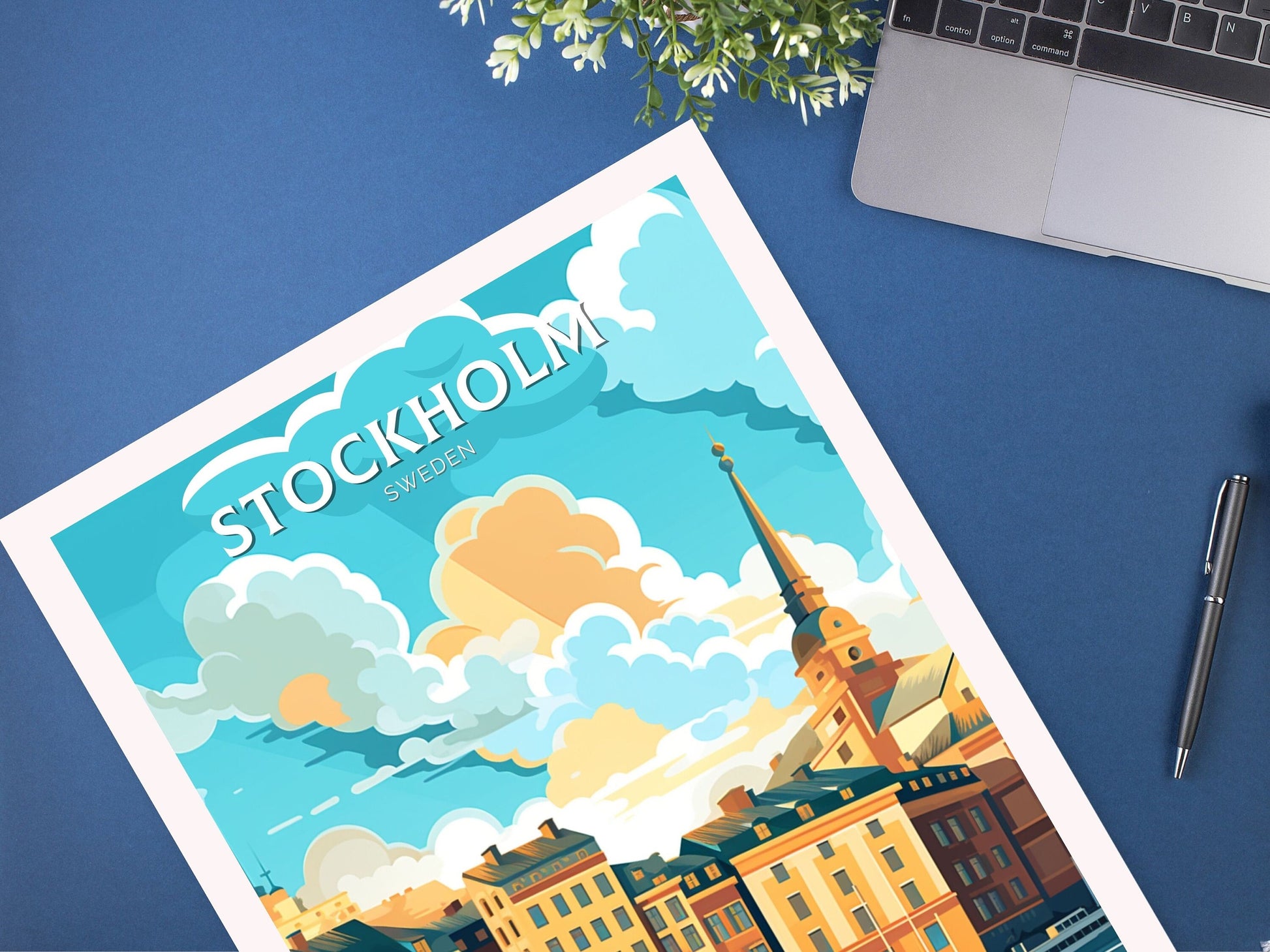 Stockholm Travel Poster | Stockholm Print | Stockholm Design | Stockholm Wall Art | Sweden Illustration | Sweden Print | Sweden Art | ID 091