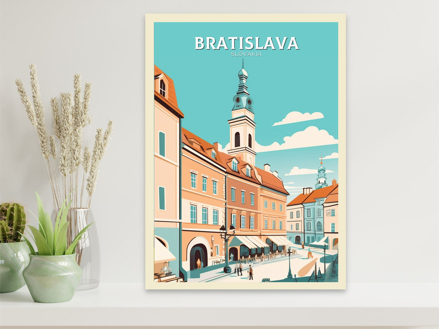 Bratislava Travel Poster | Bratislava Print | Bratislava Design | Bratislava Wall Art | Slovakia Illustration | Slovakia Print | ID 092