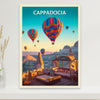 Cappadocia Travel Poster | Cappadocia Print | Cappadocia Design | Turkey Wall Art | Cappadocia Illustration | Turkey Travel Print | ID 093