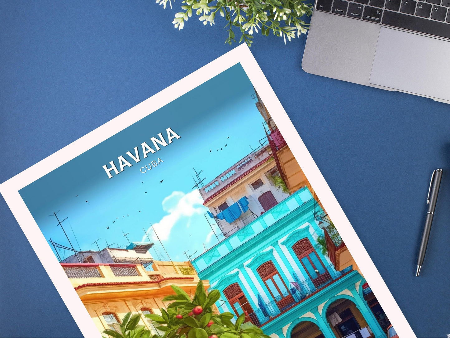 Havana Cuba Travel Poster | Havana Print | Havana Design | Havana Wall Art | Havana Illustration | Havana Poster | Cuba poster Art | ID 104