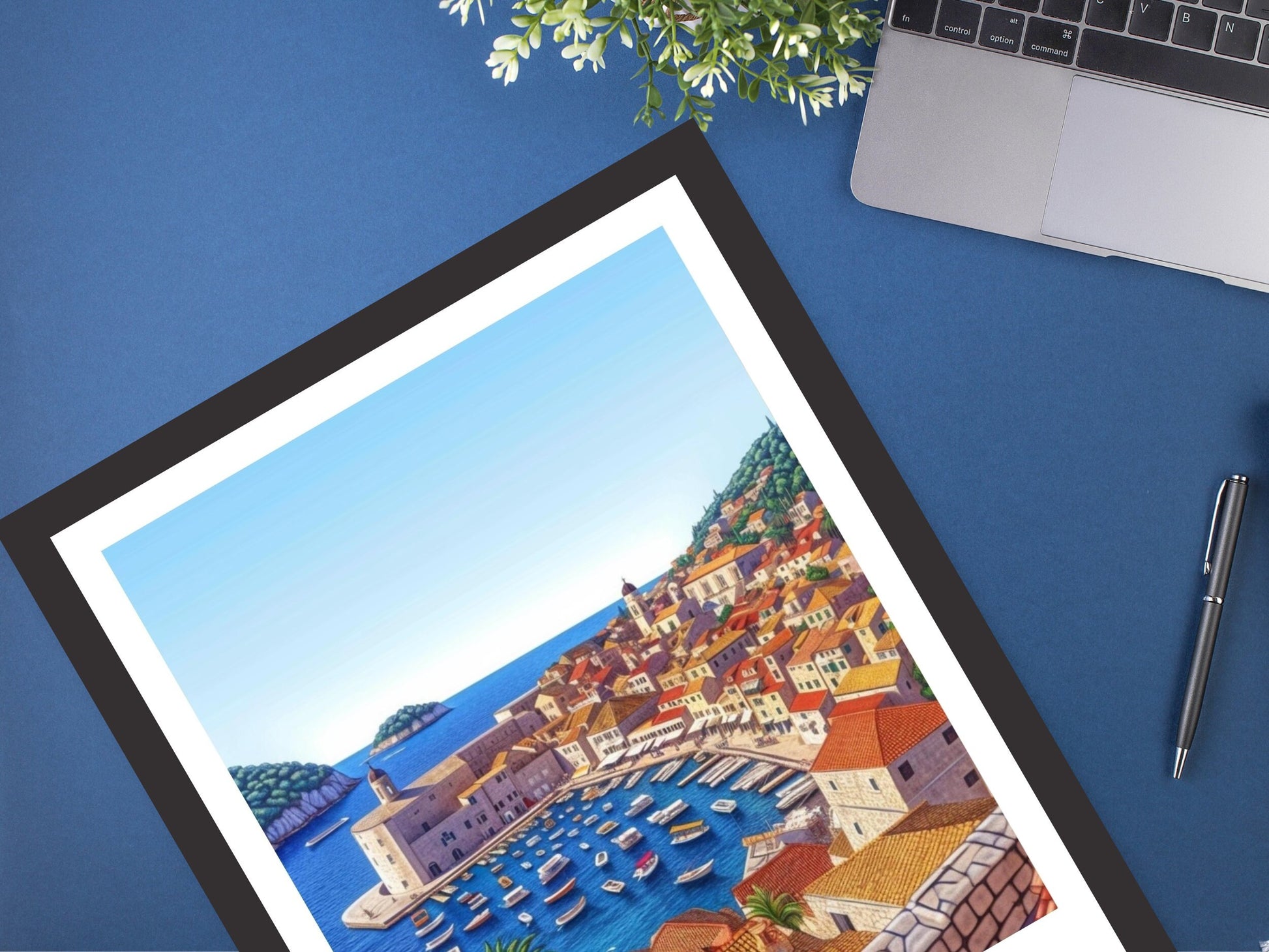 Dubrovnik Croatia Travel Poster| Dubrovnik Illustration | Dubrovnik Print | Croatia Print | Dubrovnik Poster | Dubrovnik Painting | ID 157