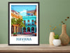 Havana Cuba Travel Print | Havana Poster | Havana Design | Havana Wall Art | Havana Illustration | Havana Print | Cuba Print Art | ID 160