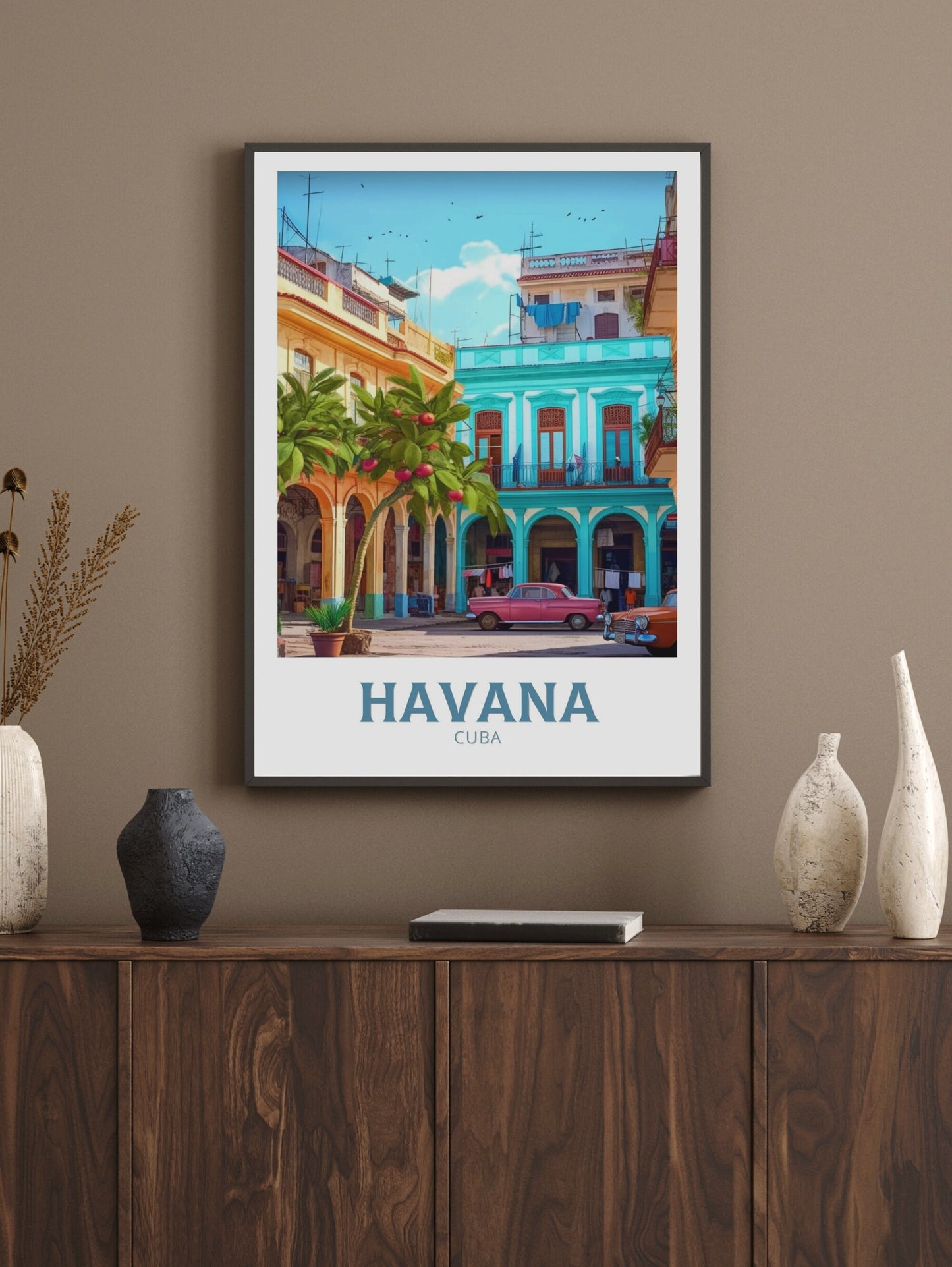 Havana Cuba Travel Print | Havana Poster | Havana Design | Havana Wall Art | Havana Illustration | Havana Print | Cuba Print Art | ID 160