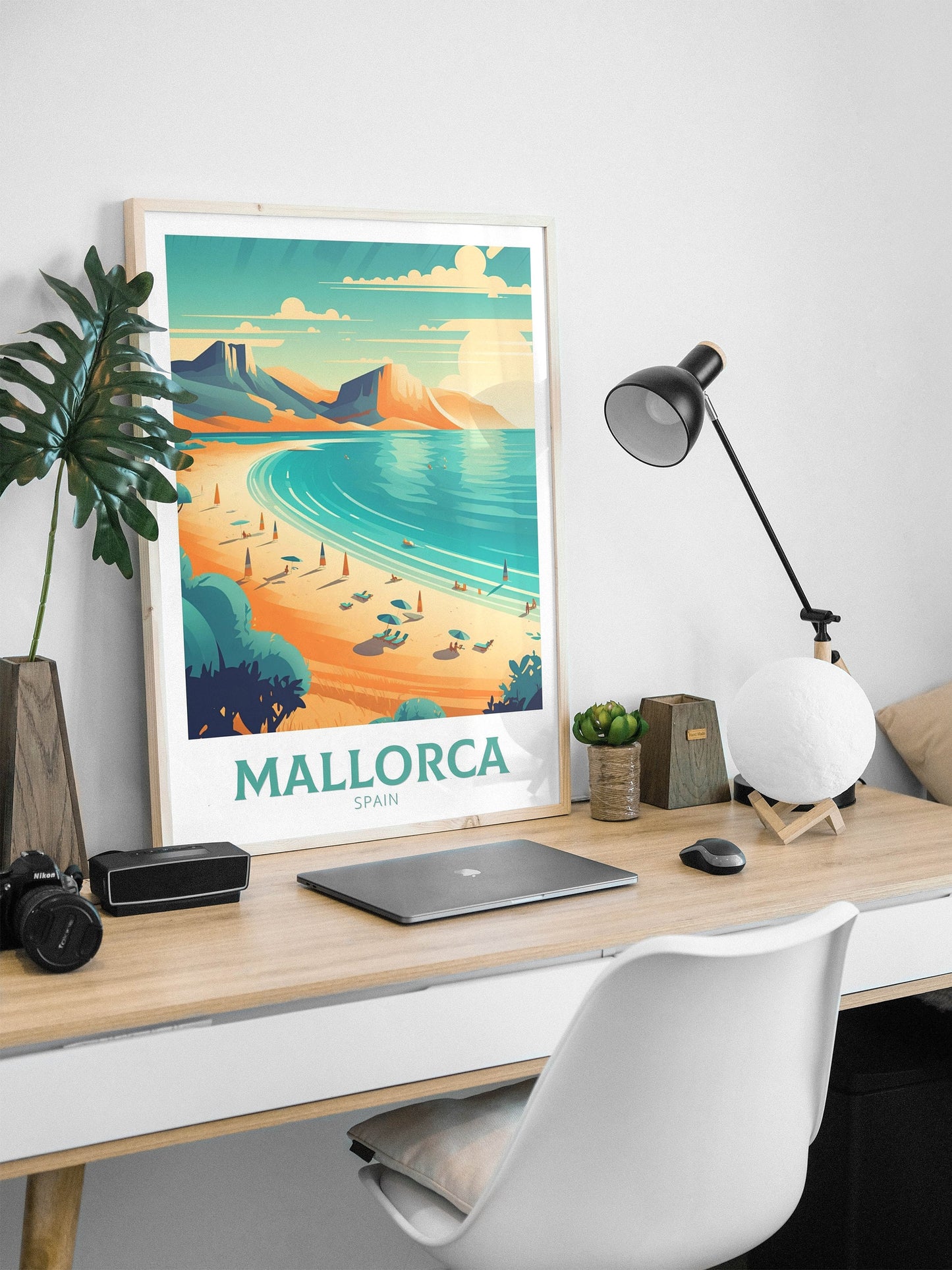 Mallorca Travel Poster | Mallorca Illustration | Mallorca Wall Art | Mallorca Poster| Spain Poster | Spain Home Decor | Spain Print | ID 164