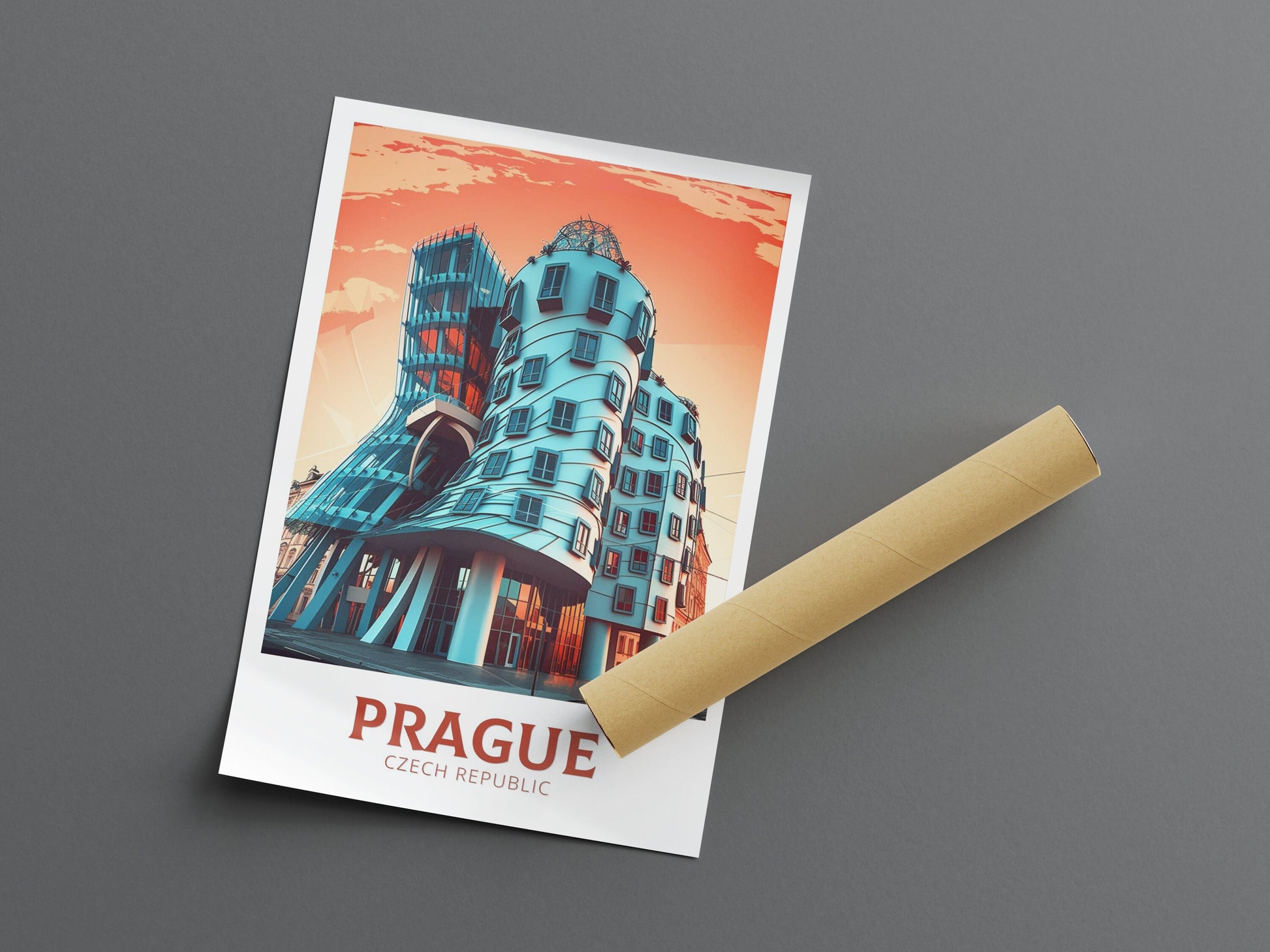 Prague Travel Poster | Prague Illustration | Prague Wall Art | Czech Republic Poster | Prague Home Decor | Prague Print | ID 167