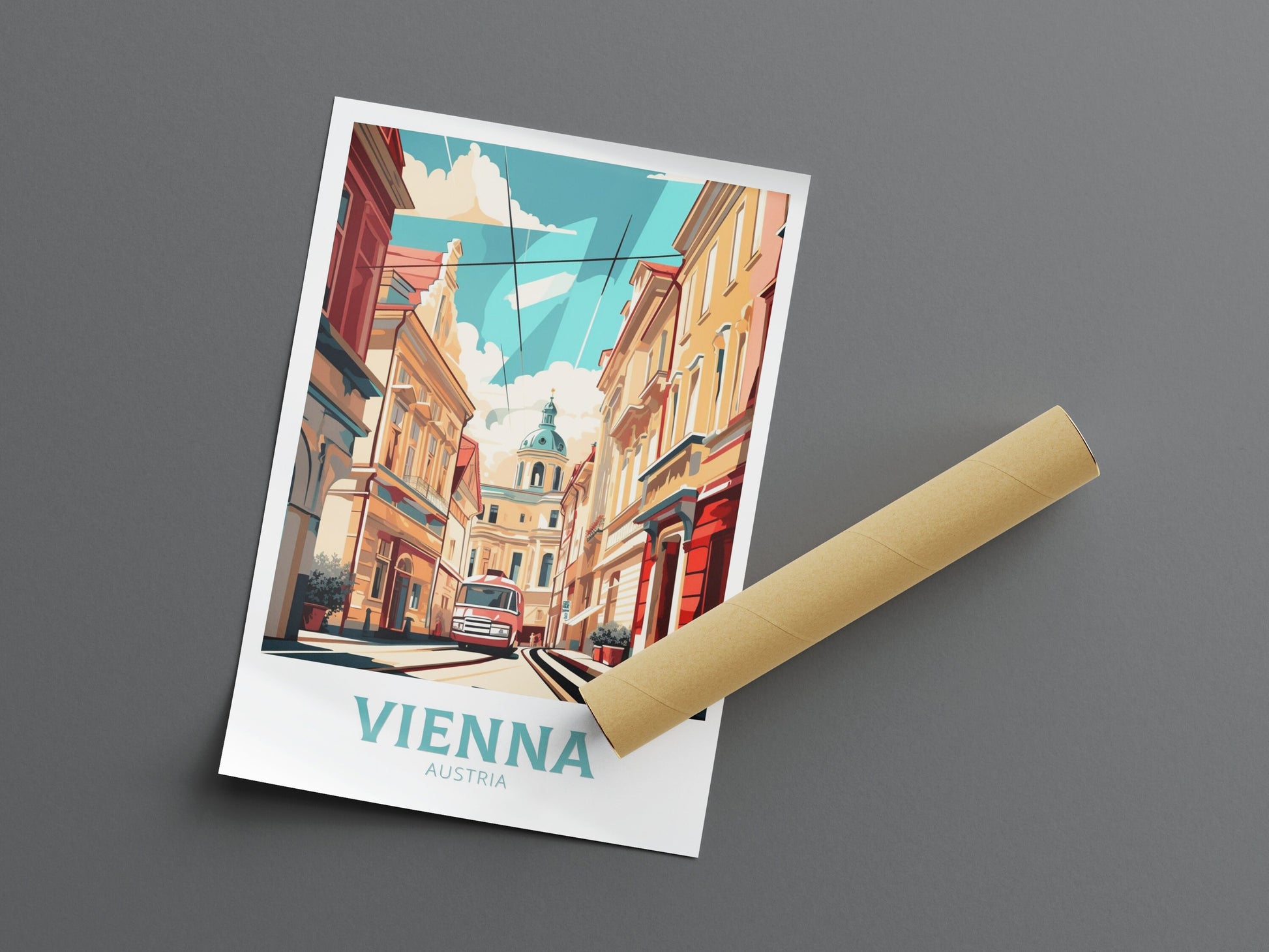 Vienna Poster | Vienna Print | Vienna Illustration | Vienna Wall Art | Vienna Austria Print | Vienna Home Decor | Wall Hangings ID 168