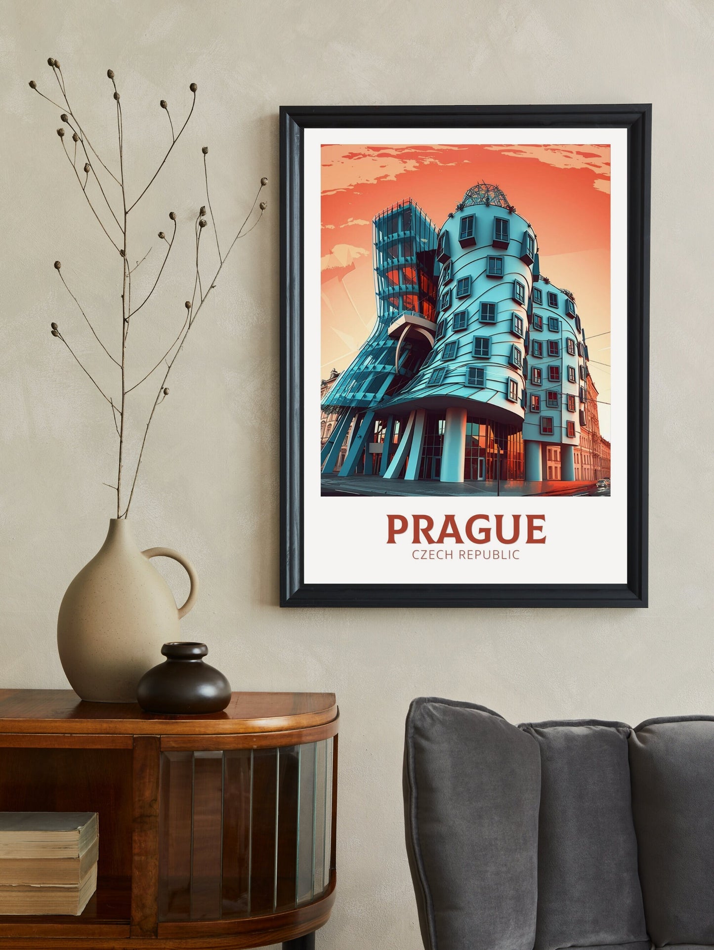 Prague Travel Poster | Prague Illustration | Prague Wall Art | Czech Republic Poster | Prague Home Decor | Prague Print | ID 167