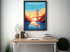 San Francisco Print | San Francisco Travel Poster | San Francisco City Poster | San Francisco Wall Art | Golden Gate Print | ID 110