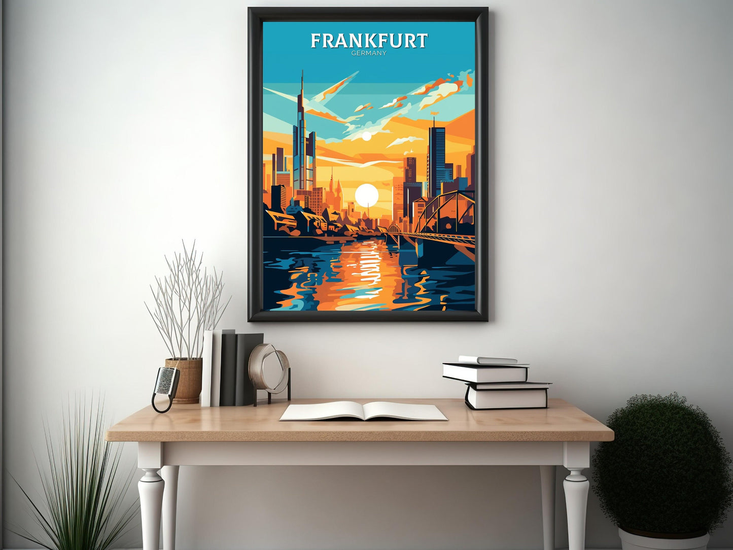 Frankfurt Poster | Frankfurt Illustration | Frankfurt Wall Art | Frankfurt Print | Germany Poster Design | Frankfurt Poster | ID 113