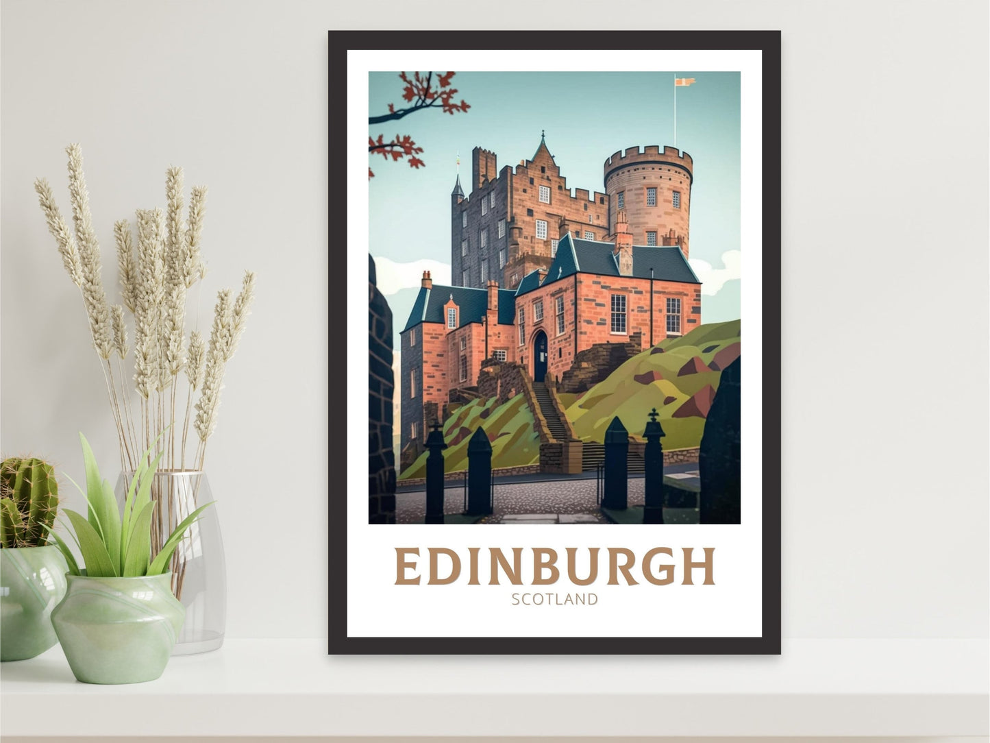 Edinburgh Travel Print | Edinburgh Travel Poster | Edinburgh Illustration | Edinburgh Wall Art | Scotland Poster | Scotland Print | ID 170