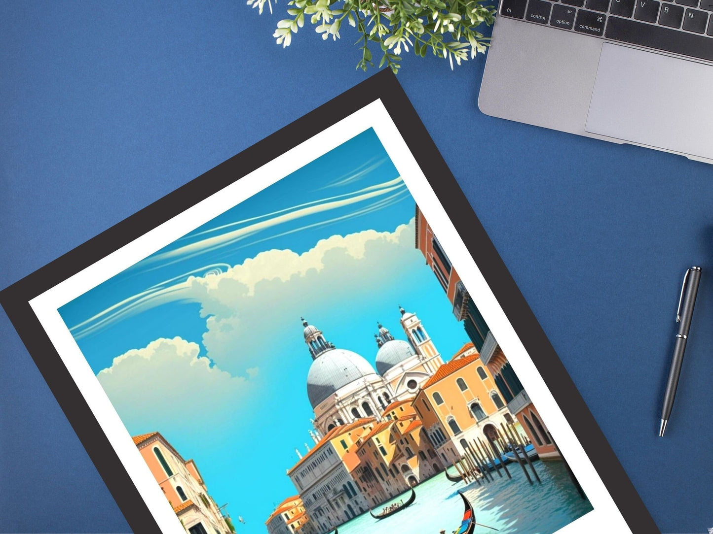 Venice Poster | Venice Travel Print | Venice Illustration | Venice Wall Art | Italy Poster | Venice Home Decor | Venice Gondolas | ID 177