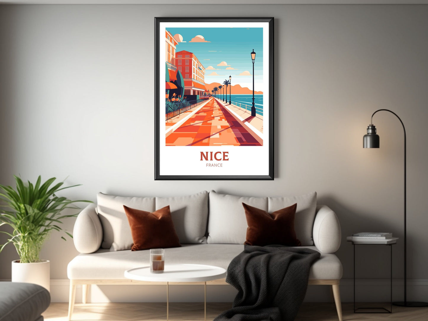 Nice Travel Poster | Nice Illustration | Nice Wall Art | France Poster | Nice Home Décor | Nice Print | ID 204