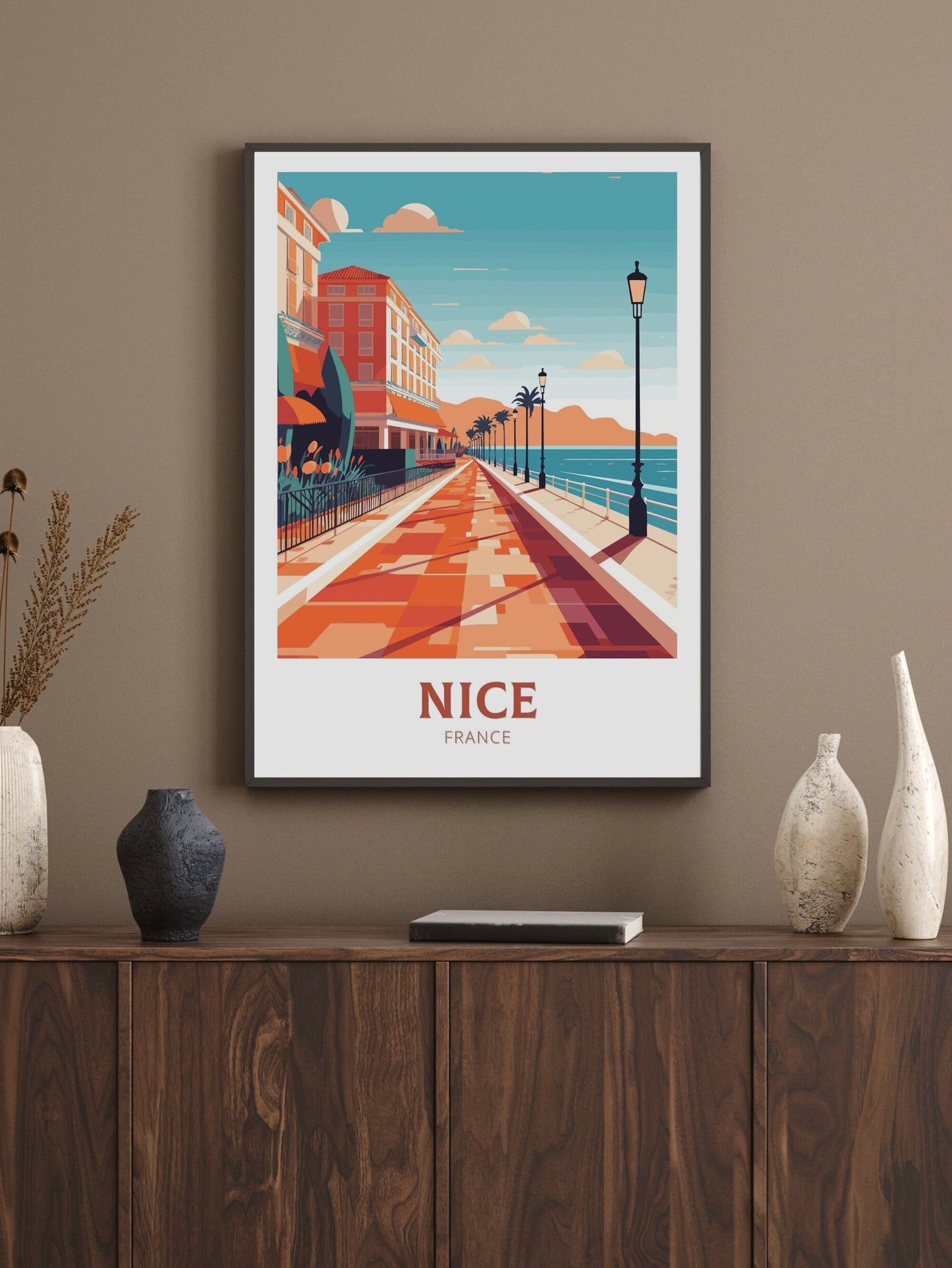 Nice Travel Poster | Nice Illustration | Nice Wall Art | France Poster | Nice Home Décor | Nice Print | ID 204