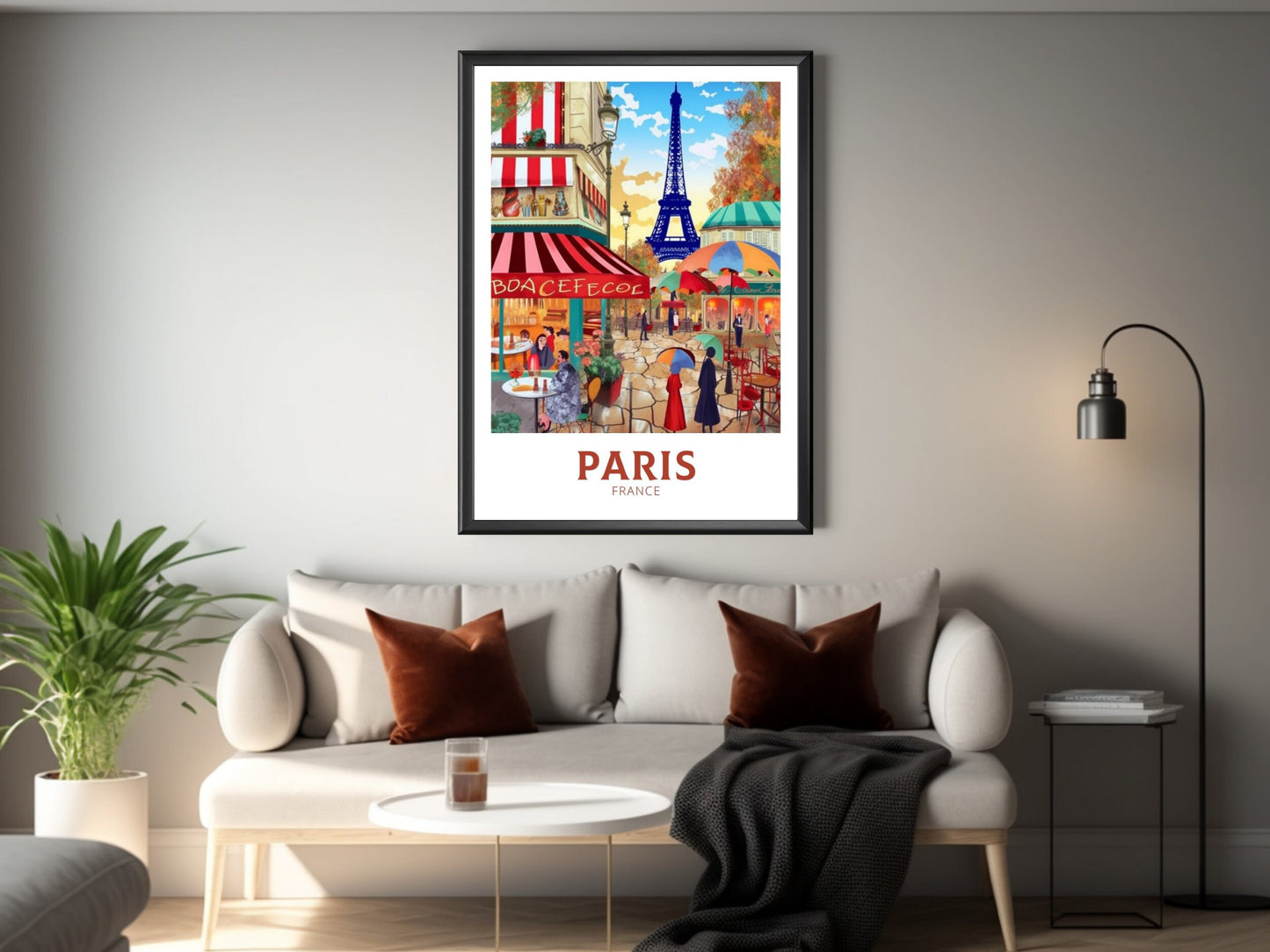 Paris Travel Poster | Paris Illustration | Paris Wall Art | France Poster | Paris Poster | Paris France Art Poster | Paris Affiche | ID 206