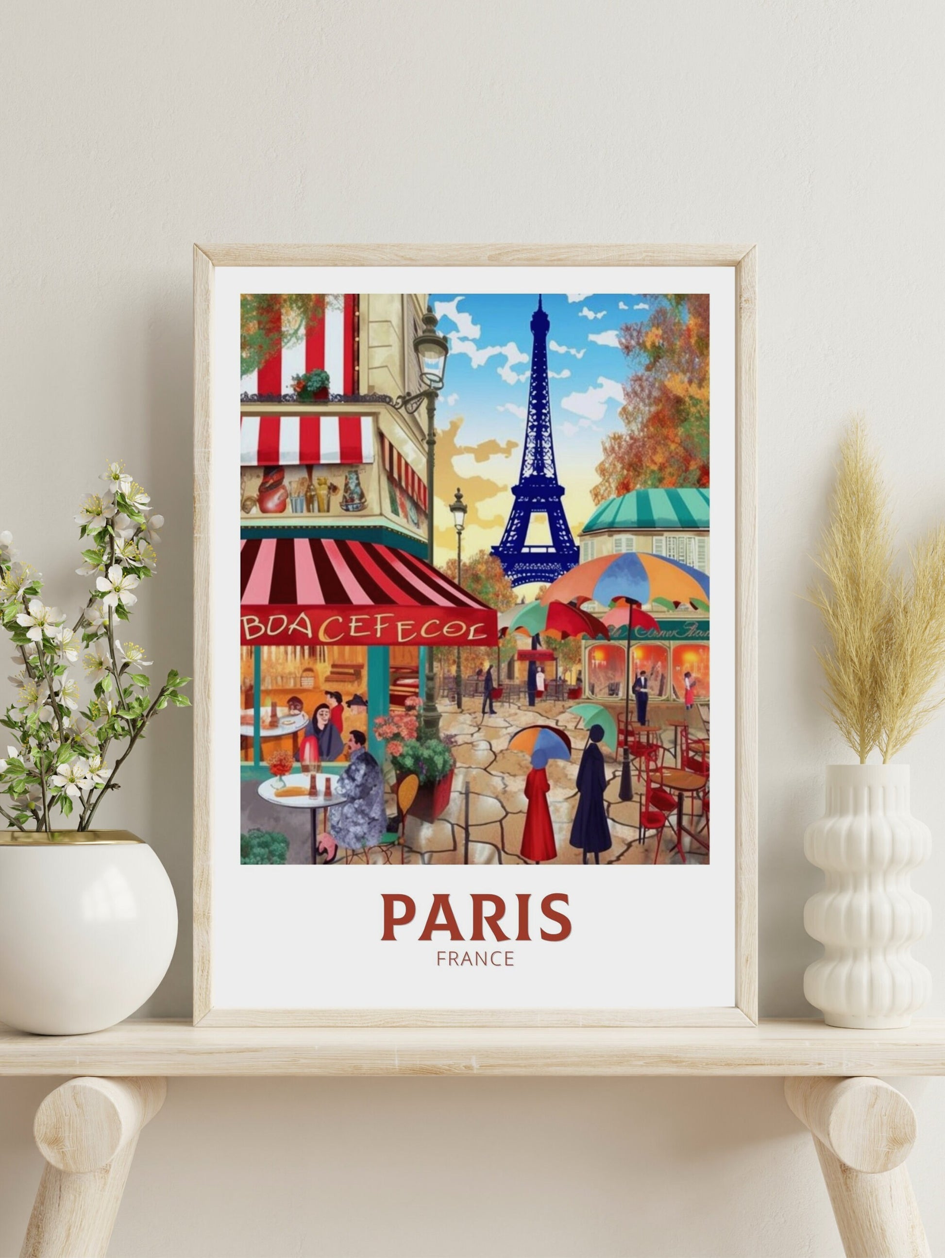 Paris Travel Poster | Paris Illustration | Paris Wall Art | France Poster | Paris Poster | Paris France Art Poster | Paris Affiche | ID 206