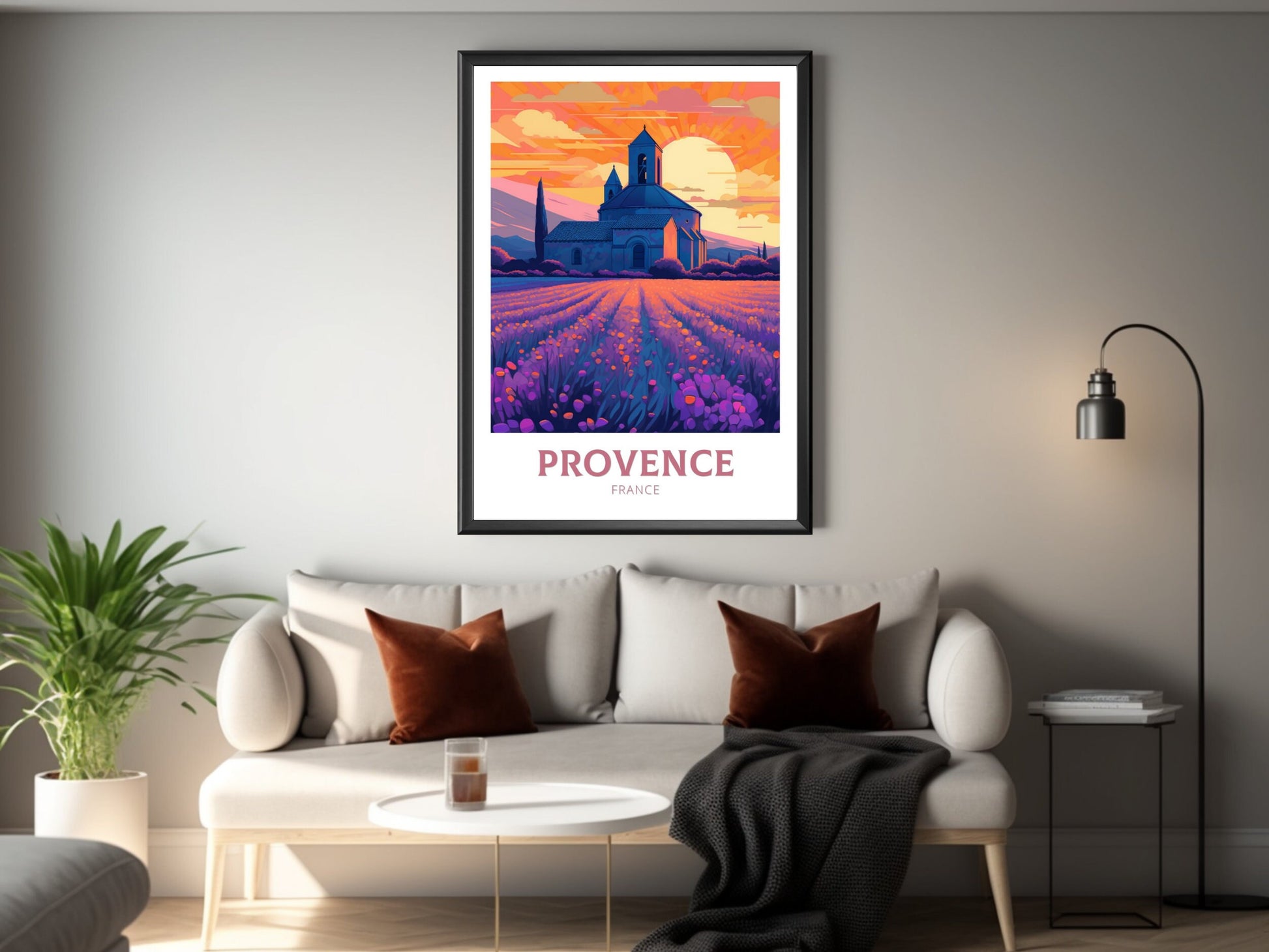 Provence Travel Poster | Provence Illustration | Provence Wall Art | France Poster | Provence Poster | Provence France Art Poster | ID 209