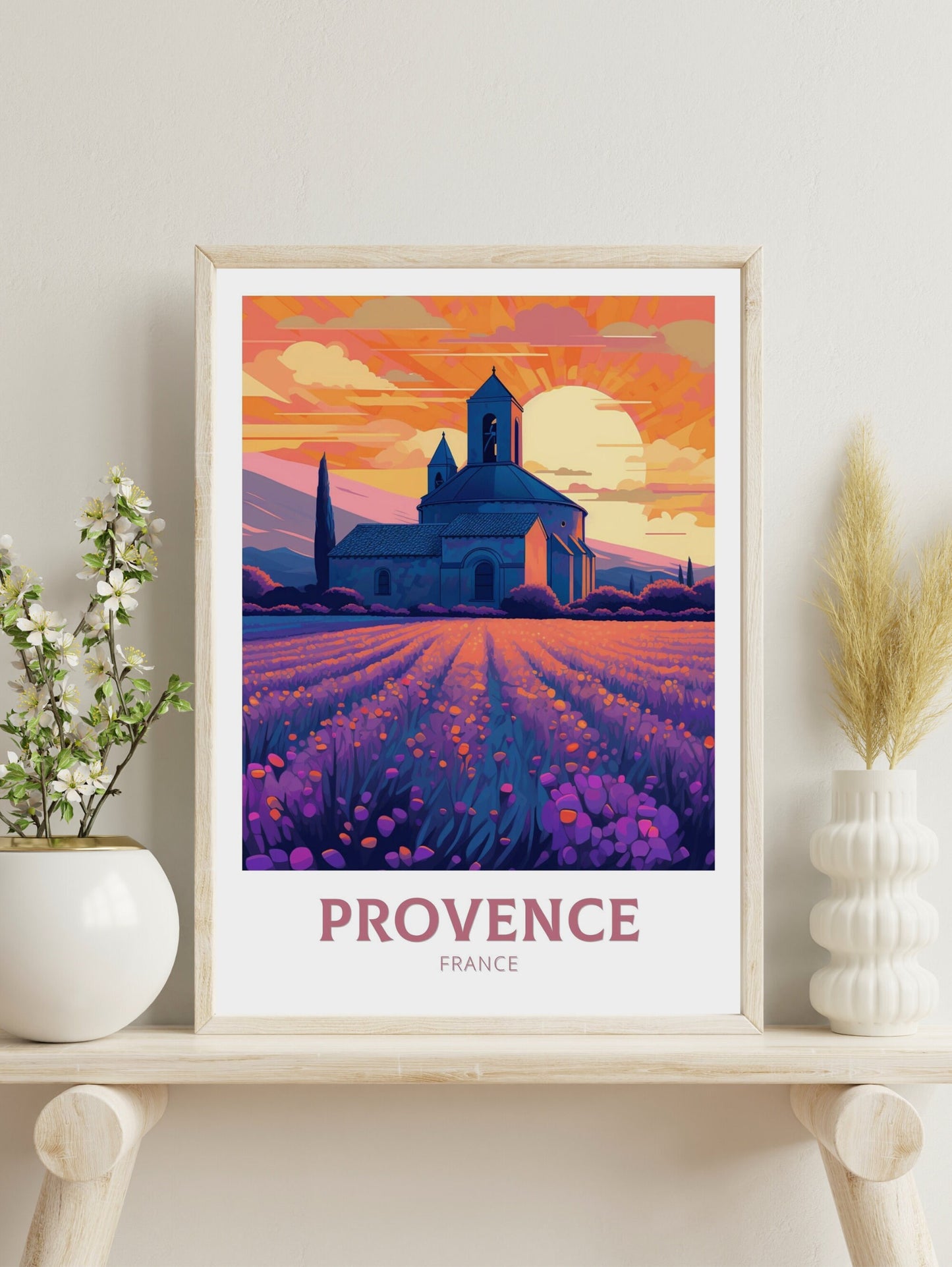 Provence Travel Poster | Provence Illustration | Provence Wall Art | France Poster | Provence Poster | Provence France Art Poster | ID 209