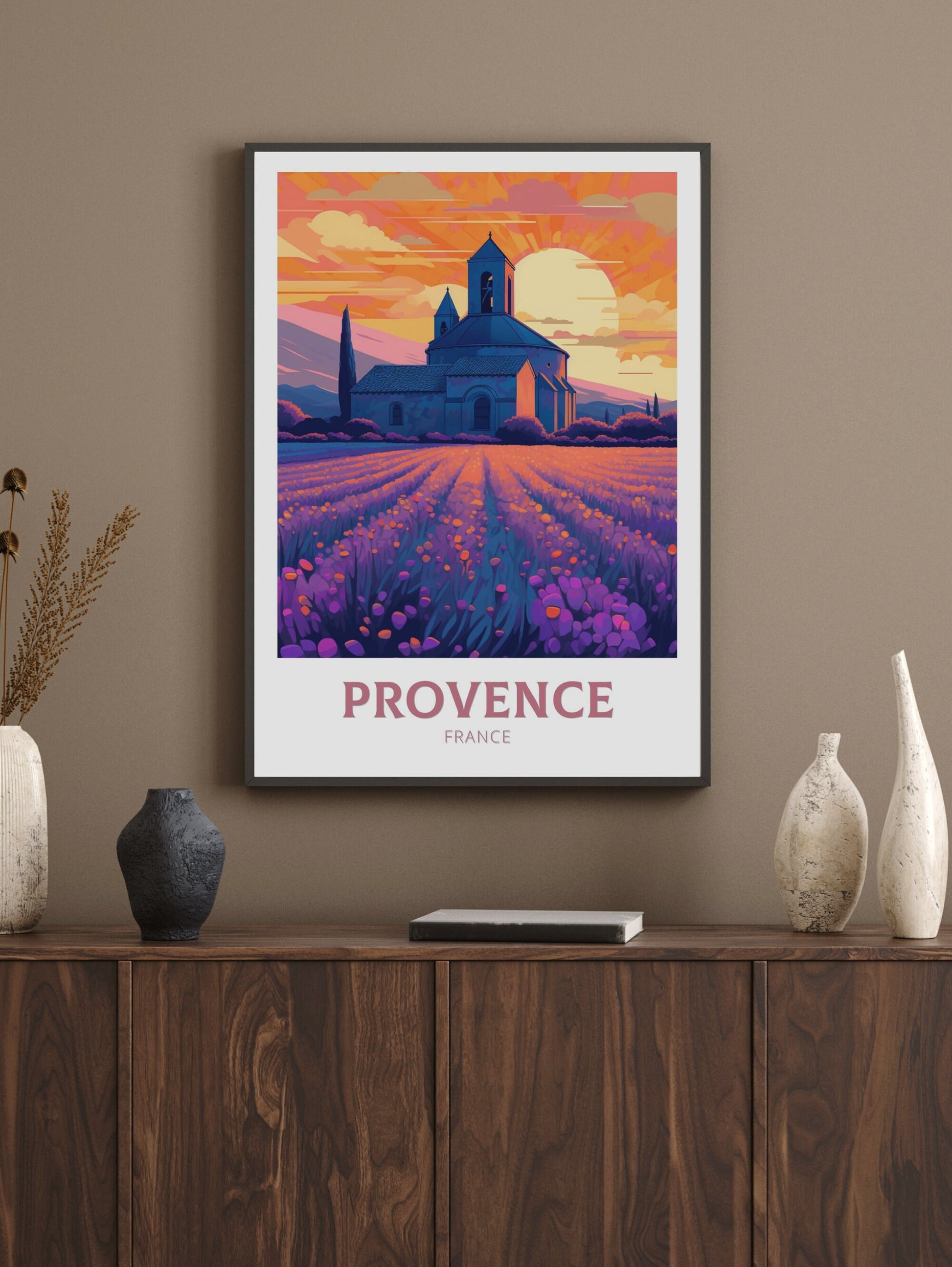 Provence Travel Poster | Provence Illustration | Provence Wall Art | France Poster | Provence Poster | Provence France Art Poster | ID 209