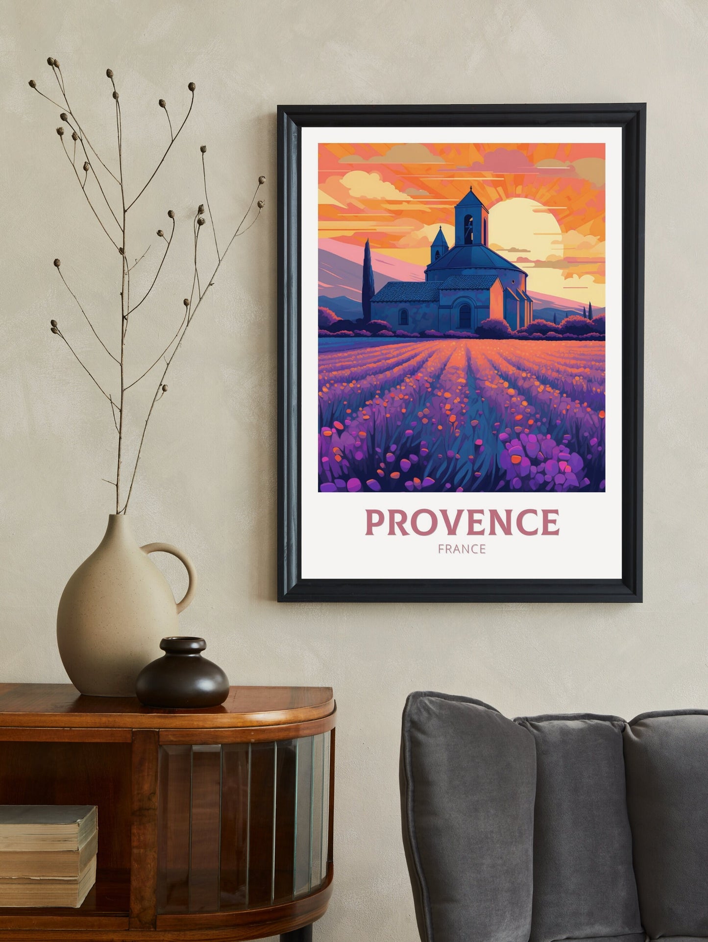 Provence Travel Poster | Provence Illustration | Provence Wall Art | France Poster | Provence Poster | Provence France Art Poster | ID 209