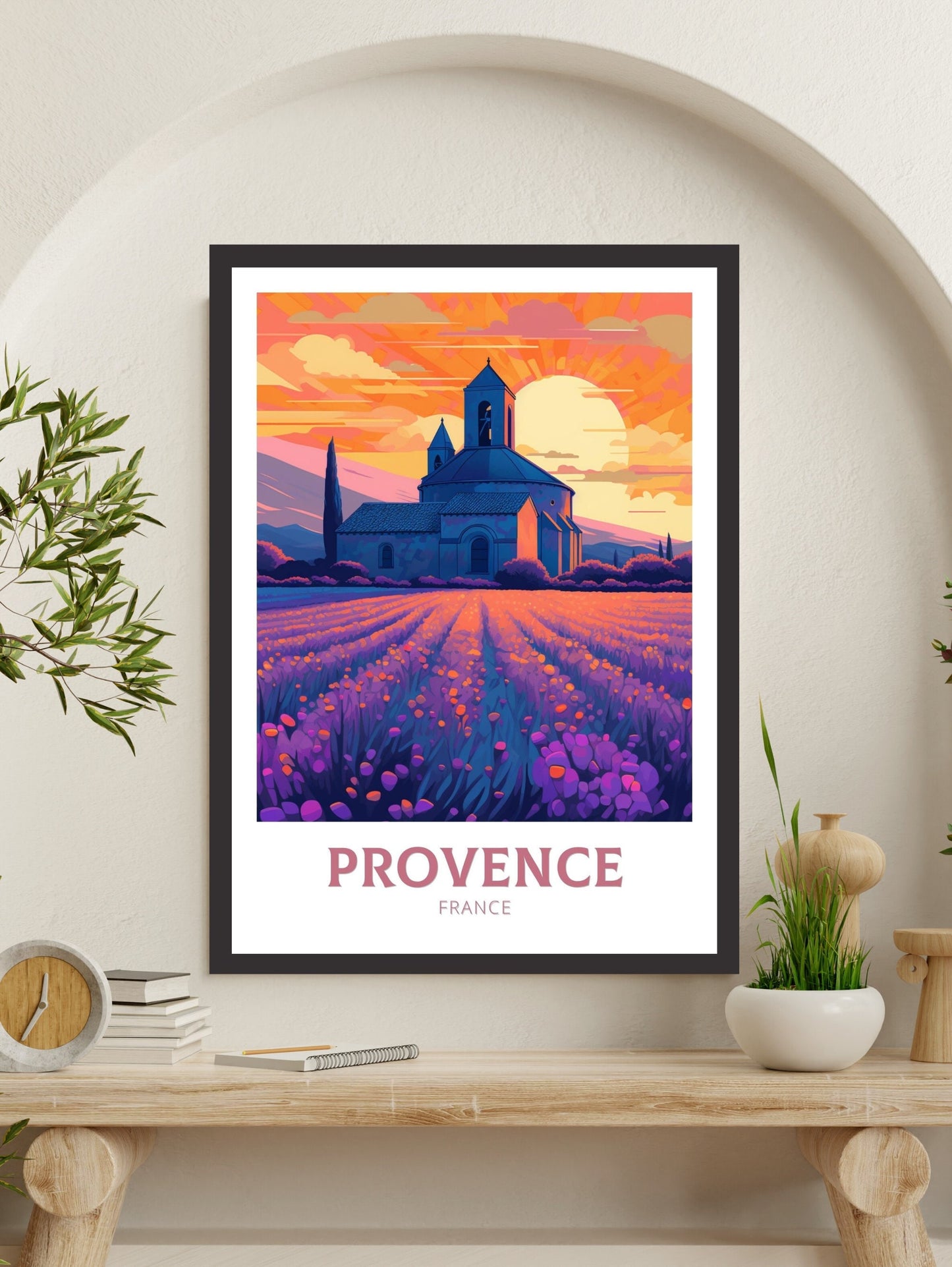 Provence Travel Poster | Provence Illustration | Provence Wall Art | France Poster | Provence Poster | Provence France Art Poster | ID 209