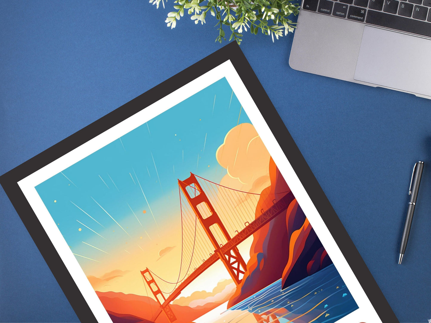 San Francisco Poster | San Francisco Travel Print | San Francisco City Print | San Francisco Wall Art | Golden Gate Poster | ID 226