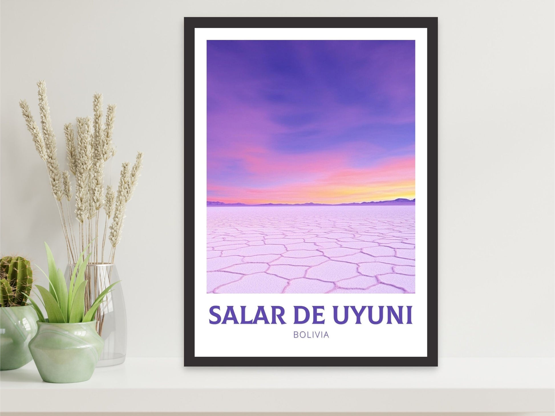 Salar de Uyuni Travel Poster | Salar de Uyuni Illustration | Salar de Uyuni Wall Art | Salar de Uyuni Poster | Bolivia Poster | ID 224