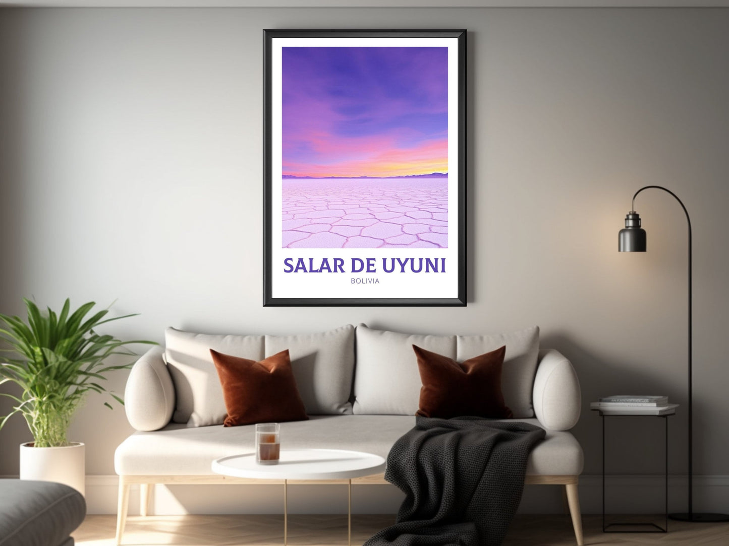 Salar de Uyuni Travel Poster | Salar de Uyuni Illustration | Salar de Uyuni Wall Art | Salar de Uyuni Poster | Bolivia Poster | ID 224