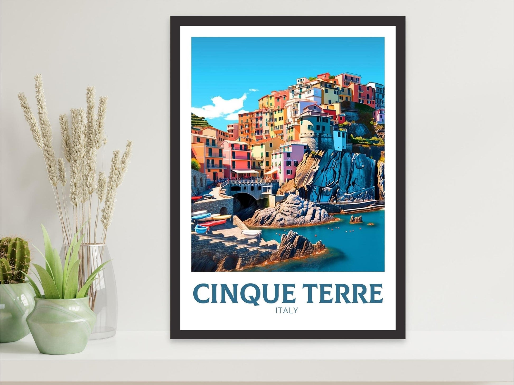 Cinque Terre Poster | Cinque Terre Travel Print | Travel Gifts | Italy Travel Print | Italy Poster | Housewarming Gift | Cinque Terre ID 217