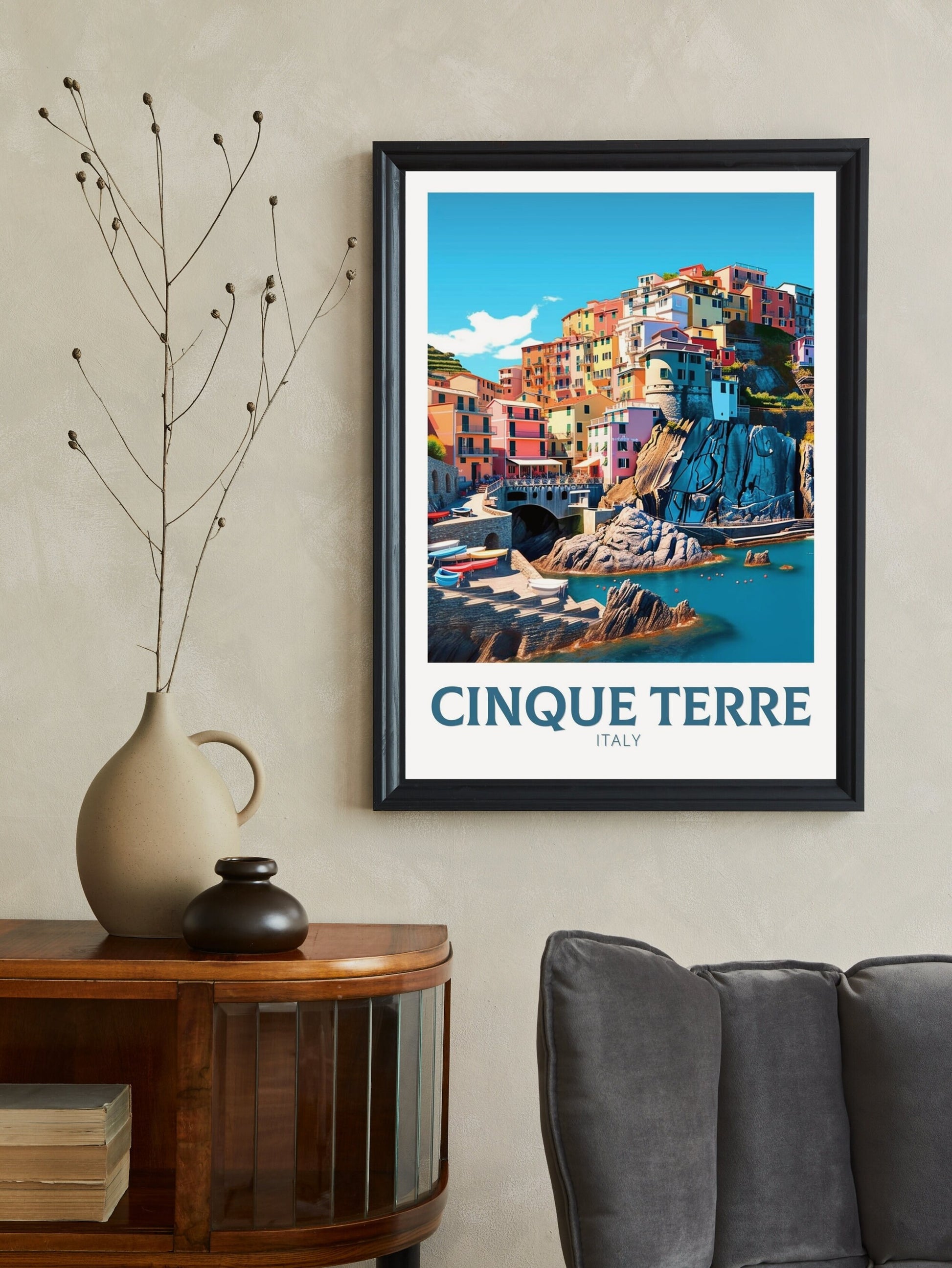 Cinque Terre Poster | Cinque Terre Travel Print | Travel Gifts | Italy Travel Print | Italy Poster | Housewarming Gift | Cinque Terre ID 217