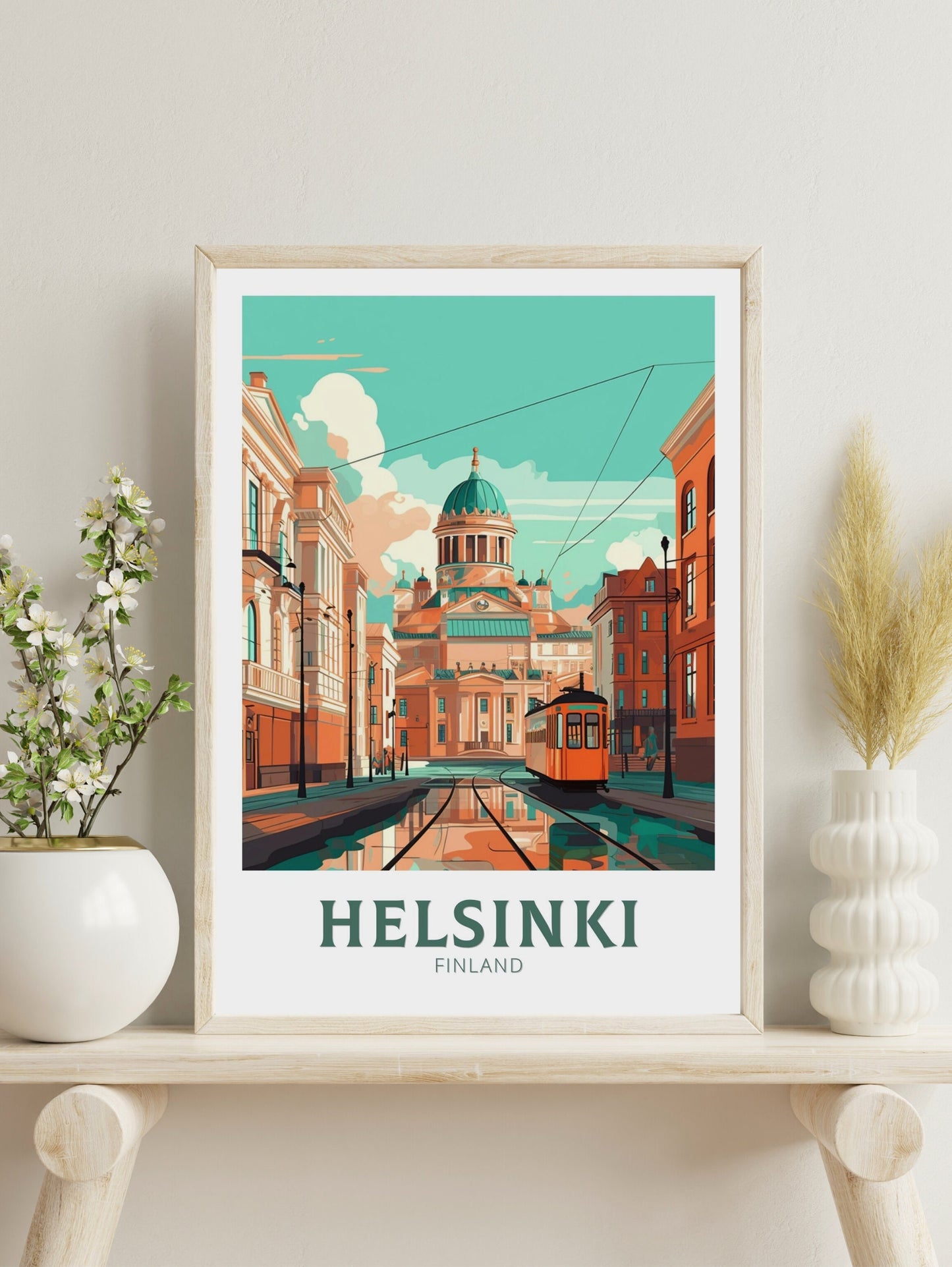 Helsinki Travel Print | Helsinki Poster | Helsinki Print | Helsinki Wall Art | Helsinki Illustration | Finland Poster | Finland Art | ID 230