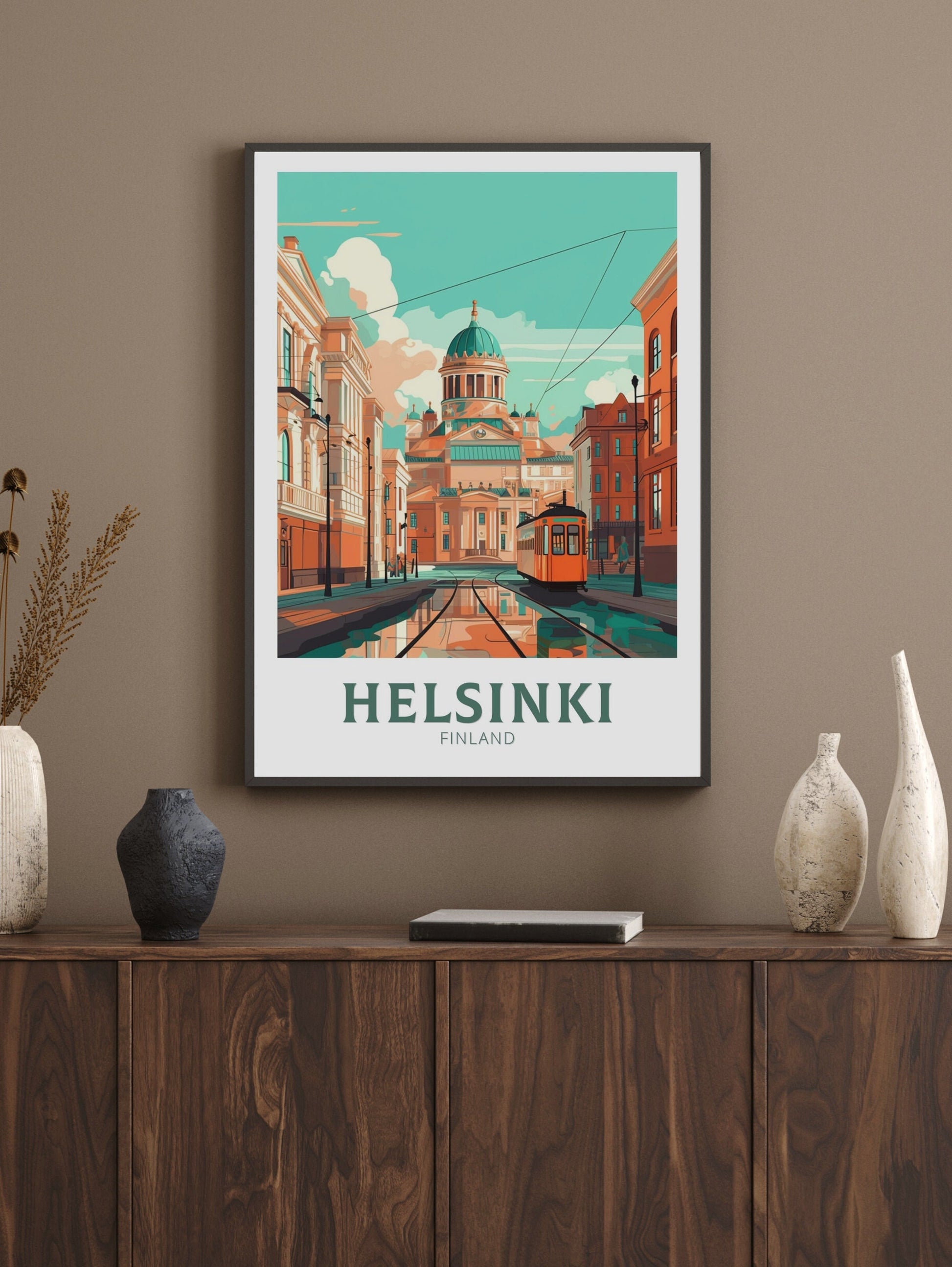 Helsinki Travel Print | Helsinki Poster | Helsinki Print | Helsinki Wall Art | Helsinki Illustration | Finland Poster | Finland Art | ID 230