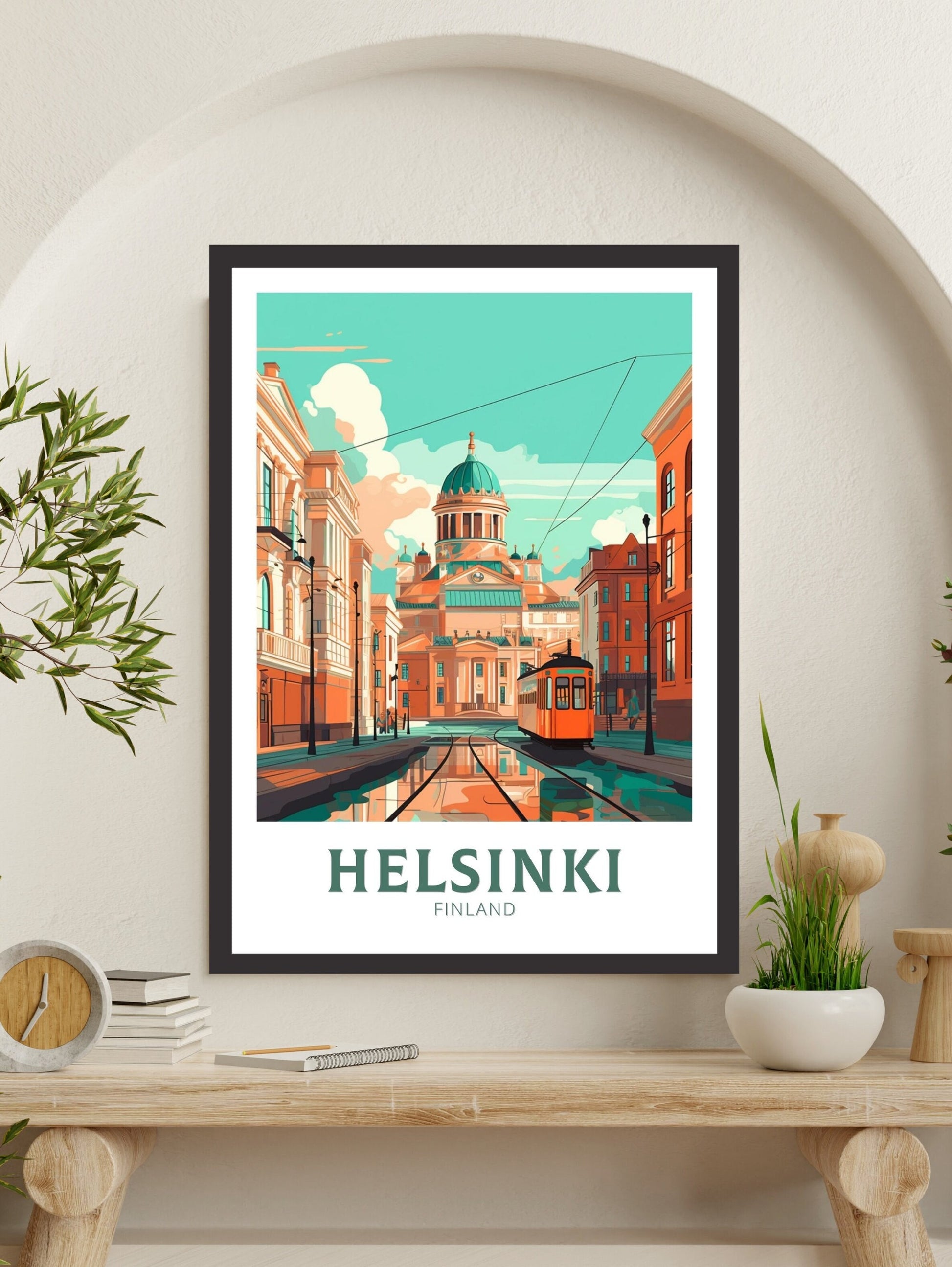 Helsinki Travel Print | Helsinki Poster | Helsinki Print | Helsinki Wall Art | Helsinki Illustration | Finland Poster | Finland Art | ID 230