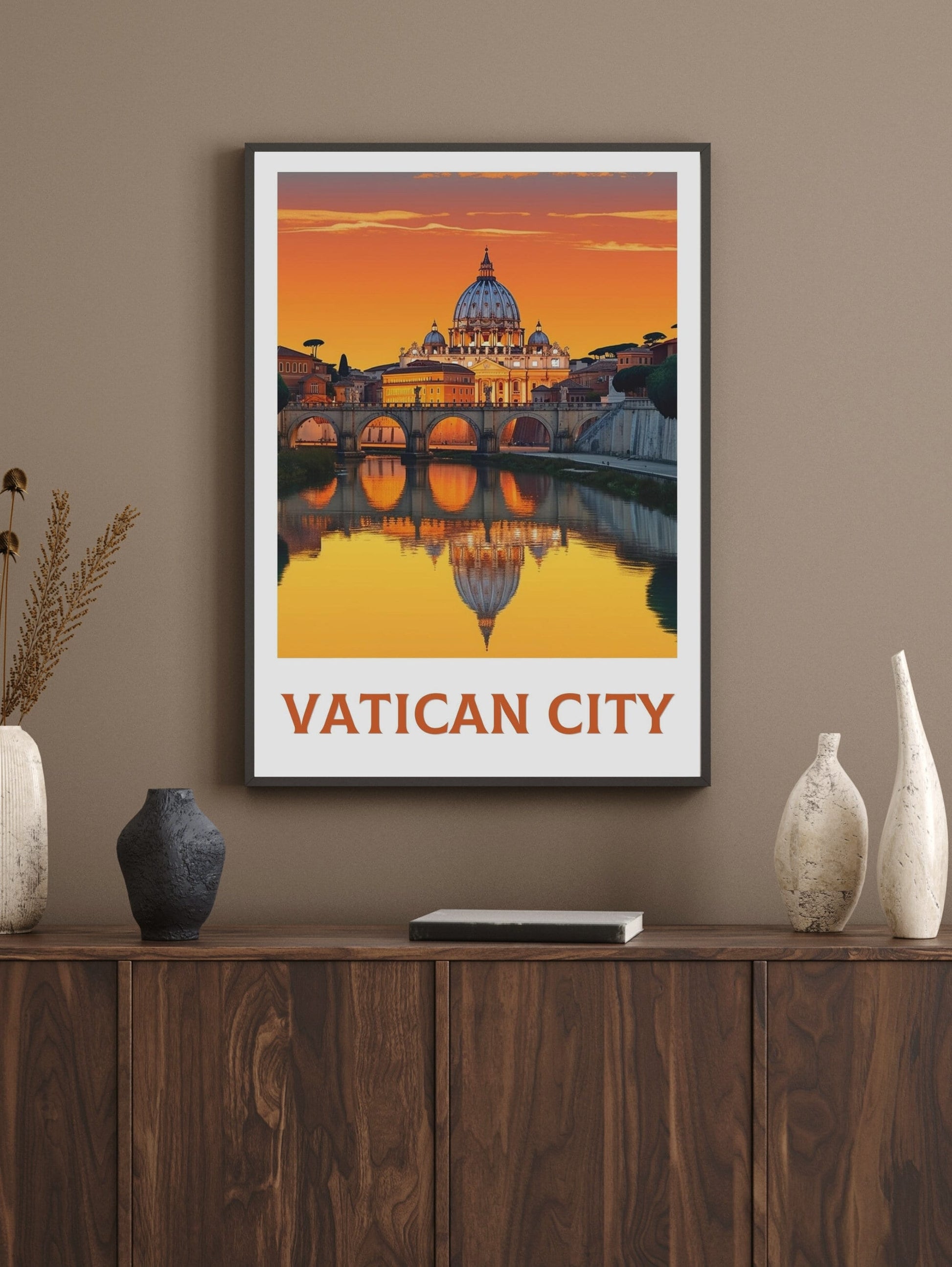 Vatican City Poster | Vatican Travel Print | Vatican Travel Poster | Travel Gifts | Housewarming Gift | Vatican Art | Vatican Gift | ID 236