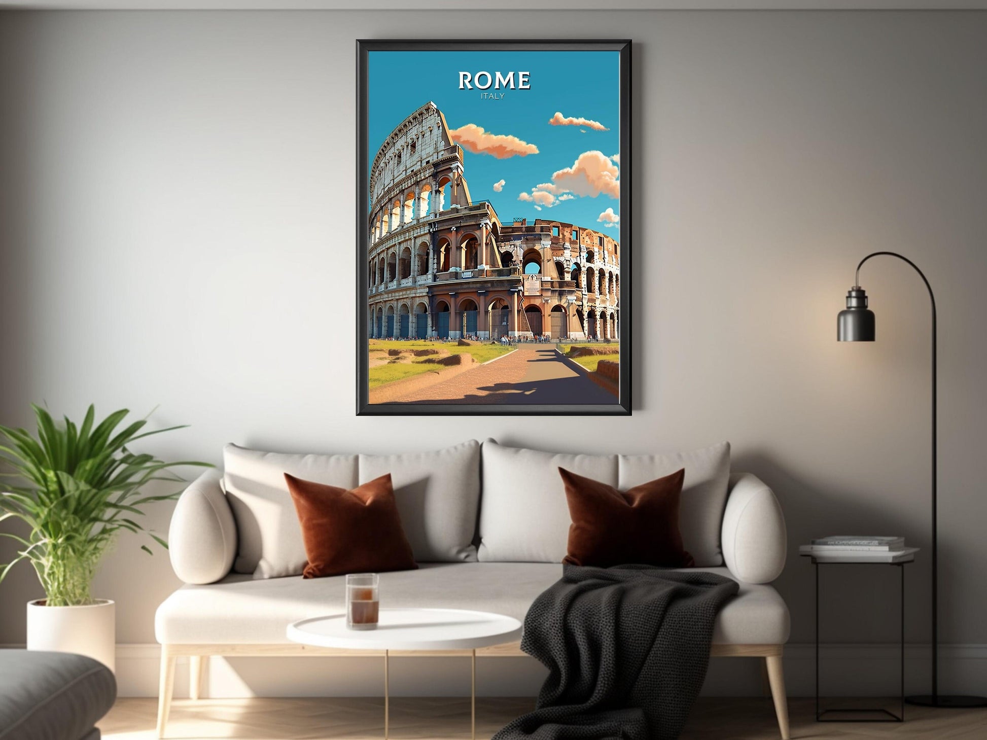 Rome Print | Rome Poster | Rome Wall Art | Italy Print | Rome Travel Print | Rome Italy Home Decor | Italy Artwork Decoration | ID 237