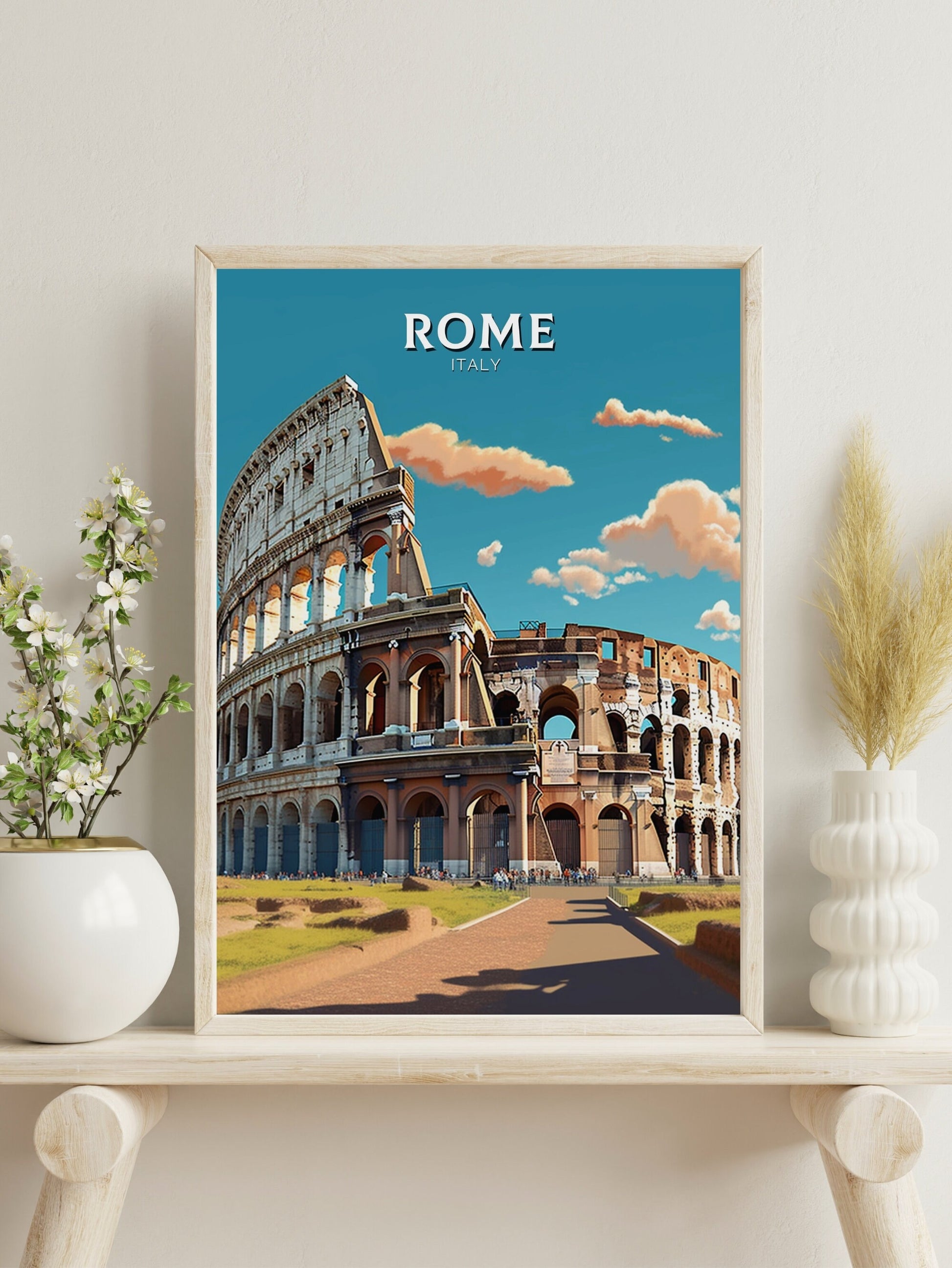 Rome Print | Rome Poster | Rome Wall Art | Italy Print | Rome Travel Print | Rome Italy Home Decor | Italy Artwork Decoration | ID 237