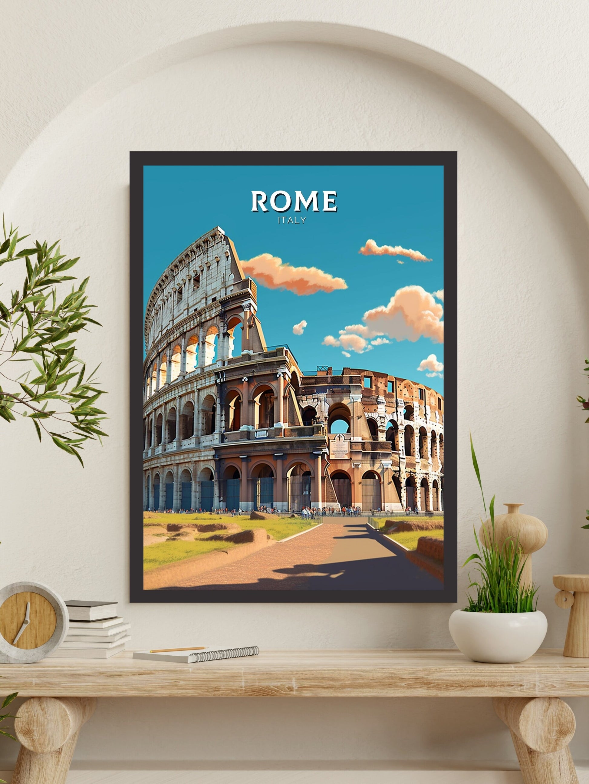 Rome Print | Rome Poster | Rome Wall Art | Italy Print | Rome Travel Print | Rome Italy Home Decor | Italy Artwork Decoration | ID 237