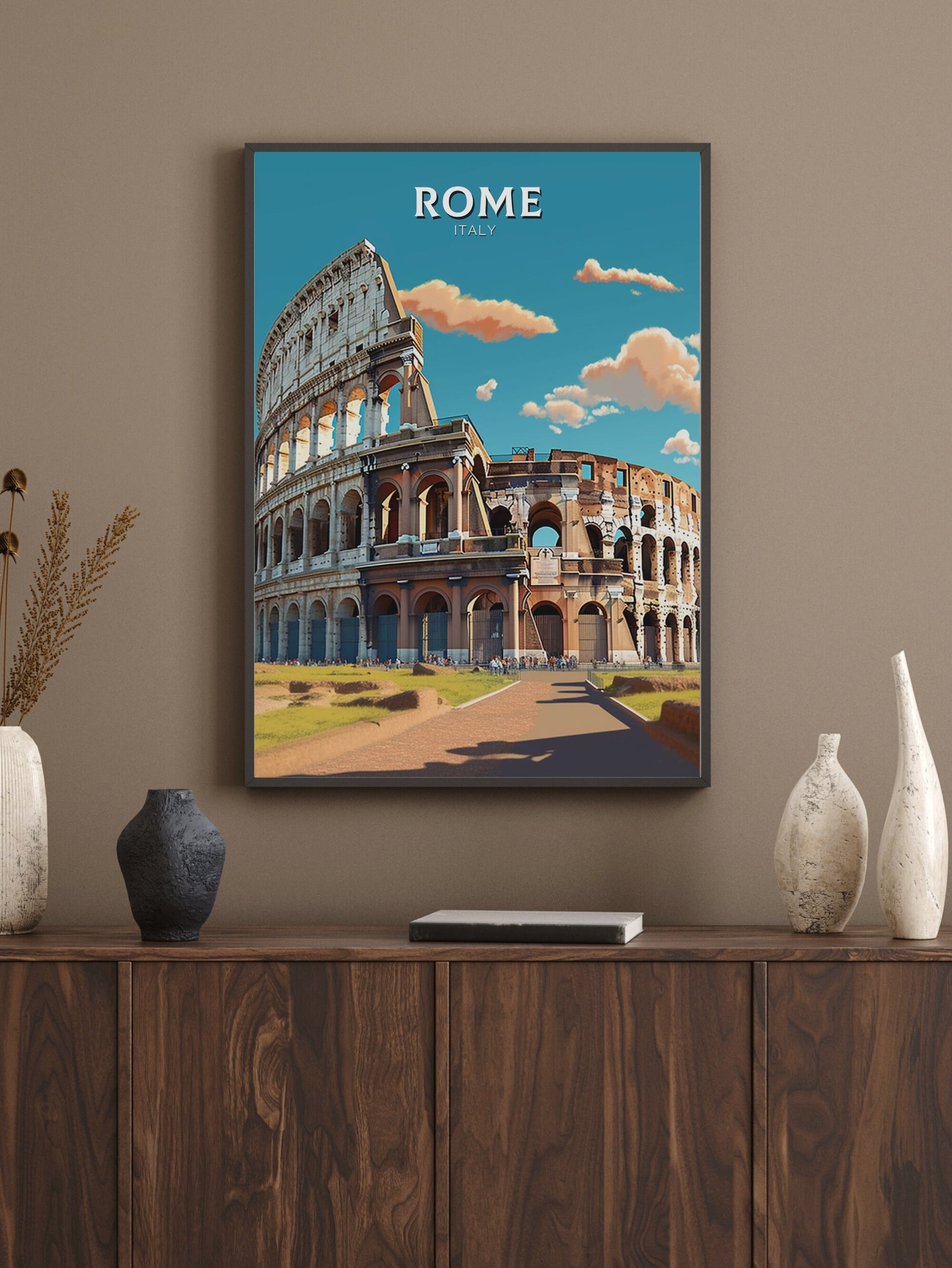 Rome Print | Rome Poster | Rome Wall Art | Italy Print | Rome Travel Print | Rome Italy Home Decor | Italy Artwork Decoration | ID 237