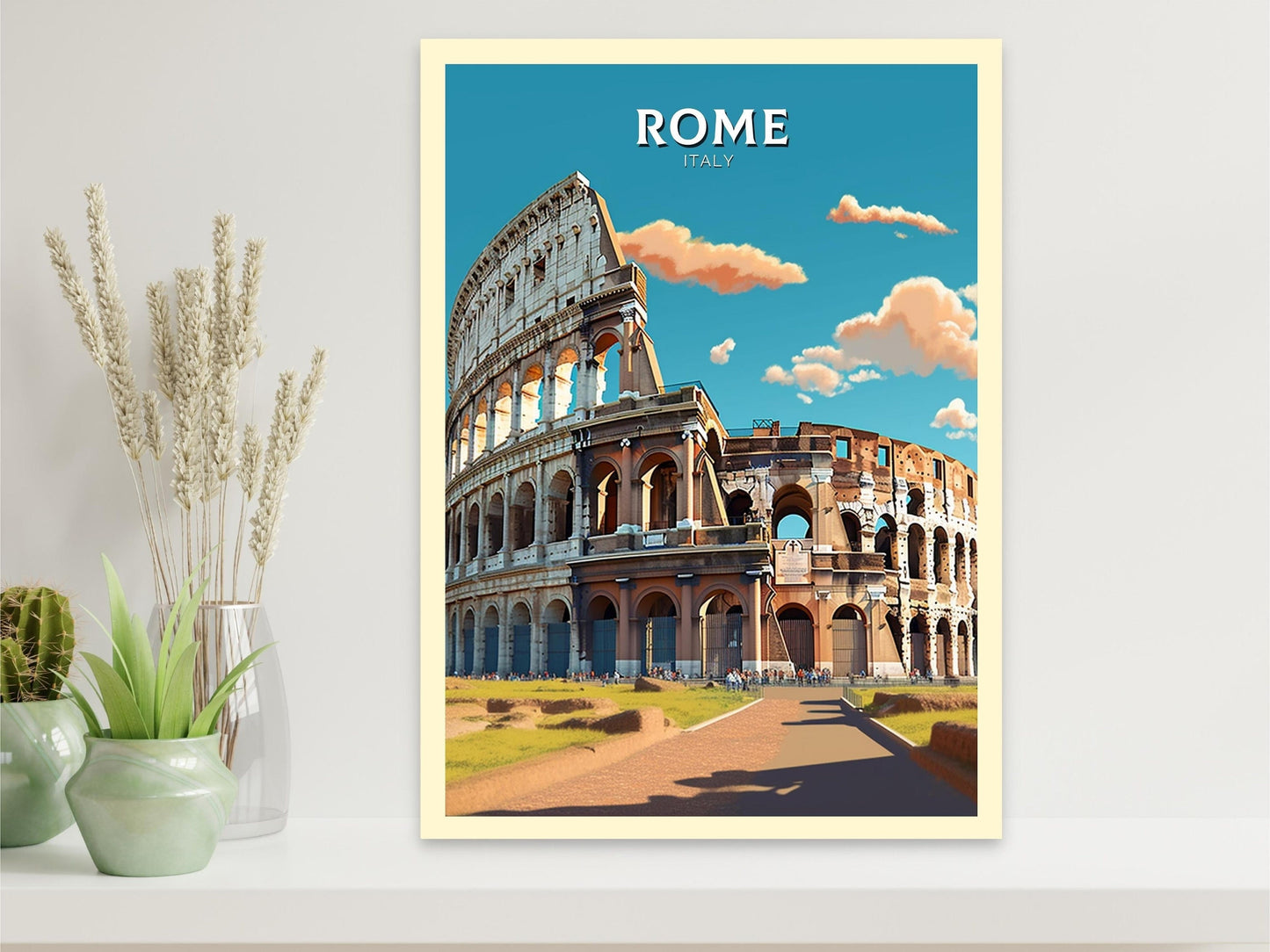 Rome Print | Rome Poster | Rome Wall Art | Italy Print | Rome Travel Print | Rome Italy Home Decor | Italy Artwork Decoration | ID 237