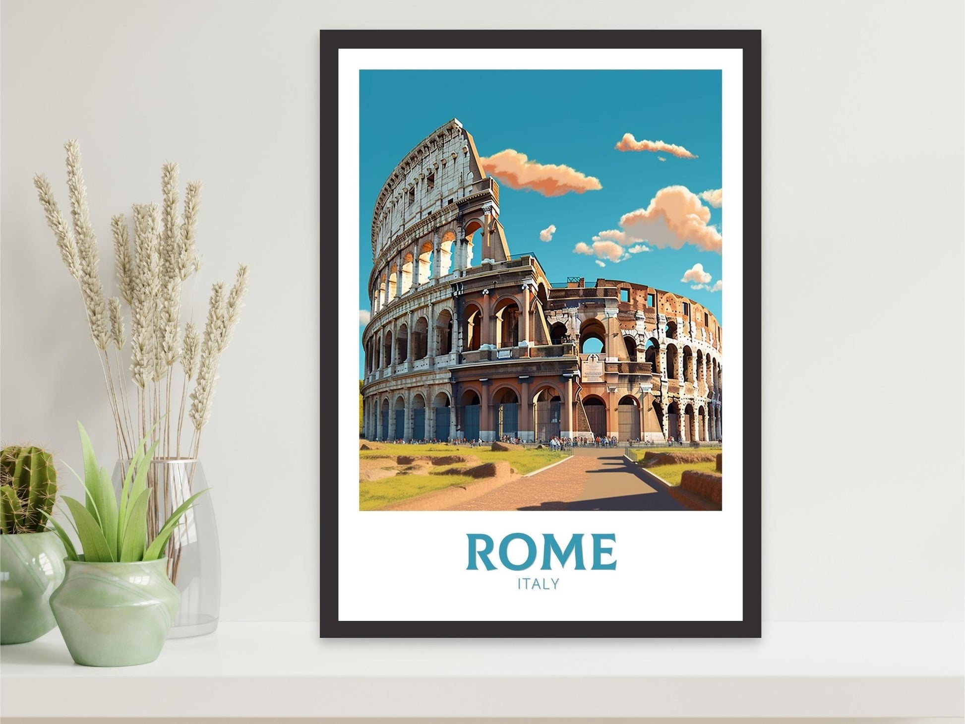 Rome Wall Art | Rome Travel Print | Rome Poster | Italy Print | Rome Art Design | Rome Italy Home Decor | Italy Artwork Decoration | ID 238