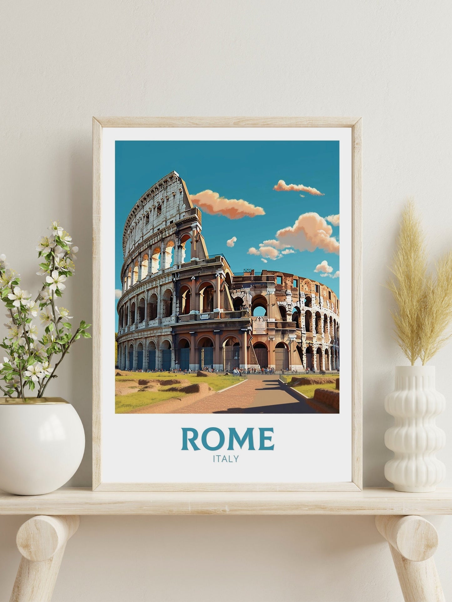 Rome Wall Art | Rome Travel Print | Rome Poster | Italy Print | Rome Art Design | Rome Italy Home Decor | Italy Artwork Decoration | ID 238