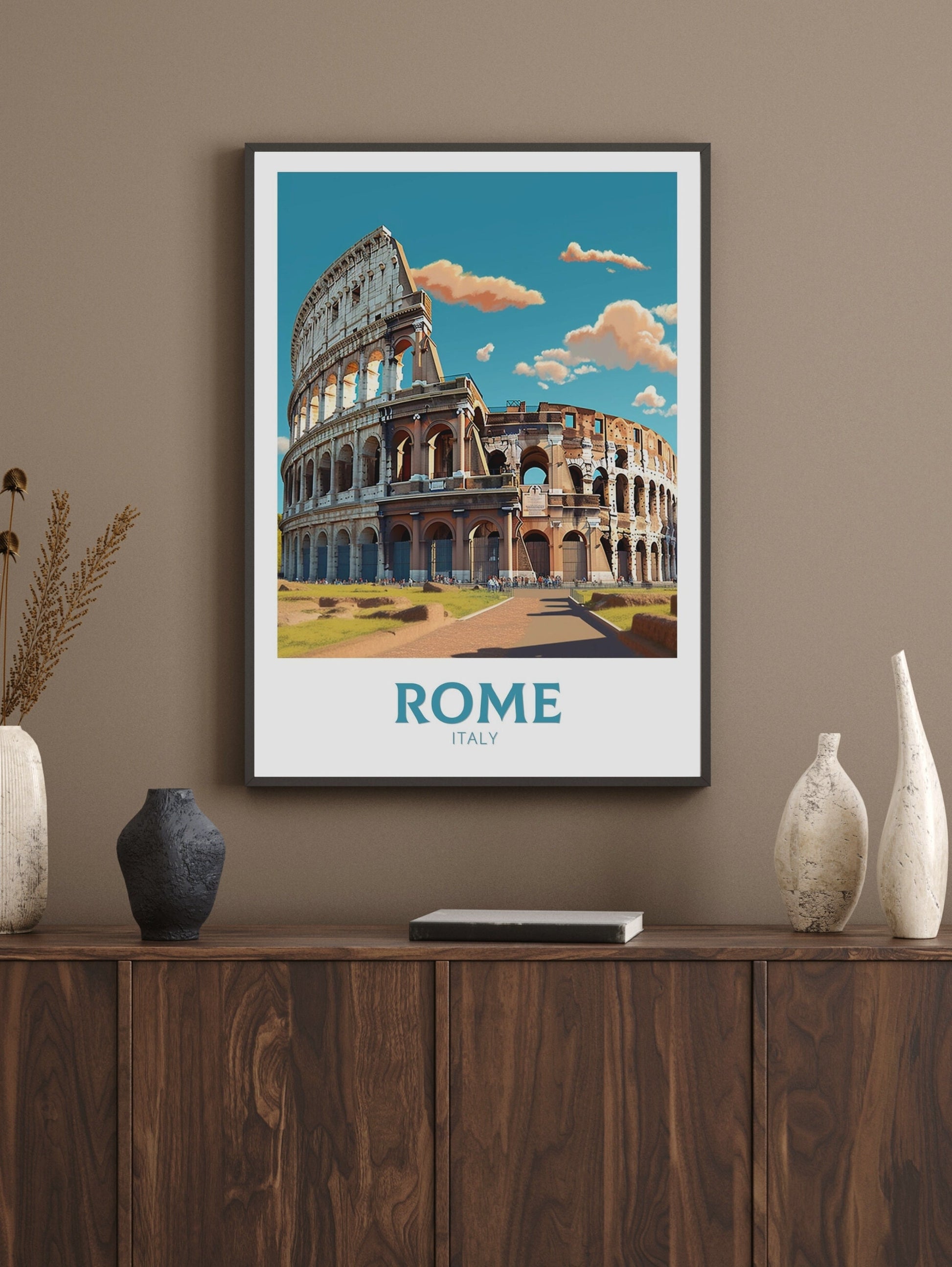 Rome Wall Art | Rome Travel Print | Rome Poster | Italy Print | Rome Art Design | Rome Italy Home Decor | Italy Artwork Decoration | ID 238