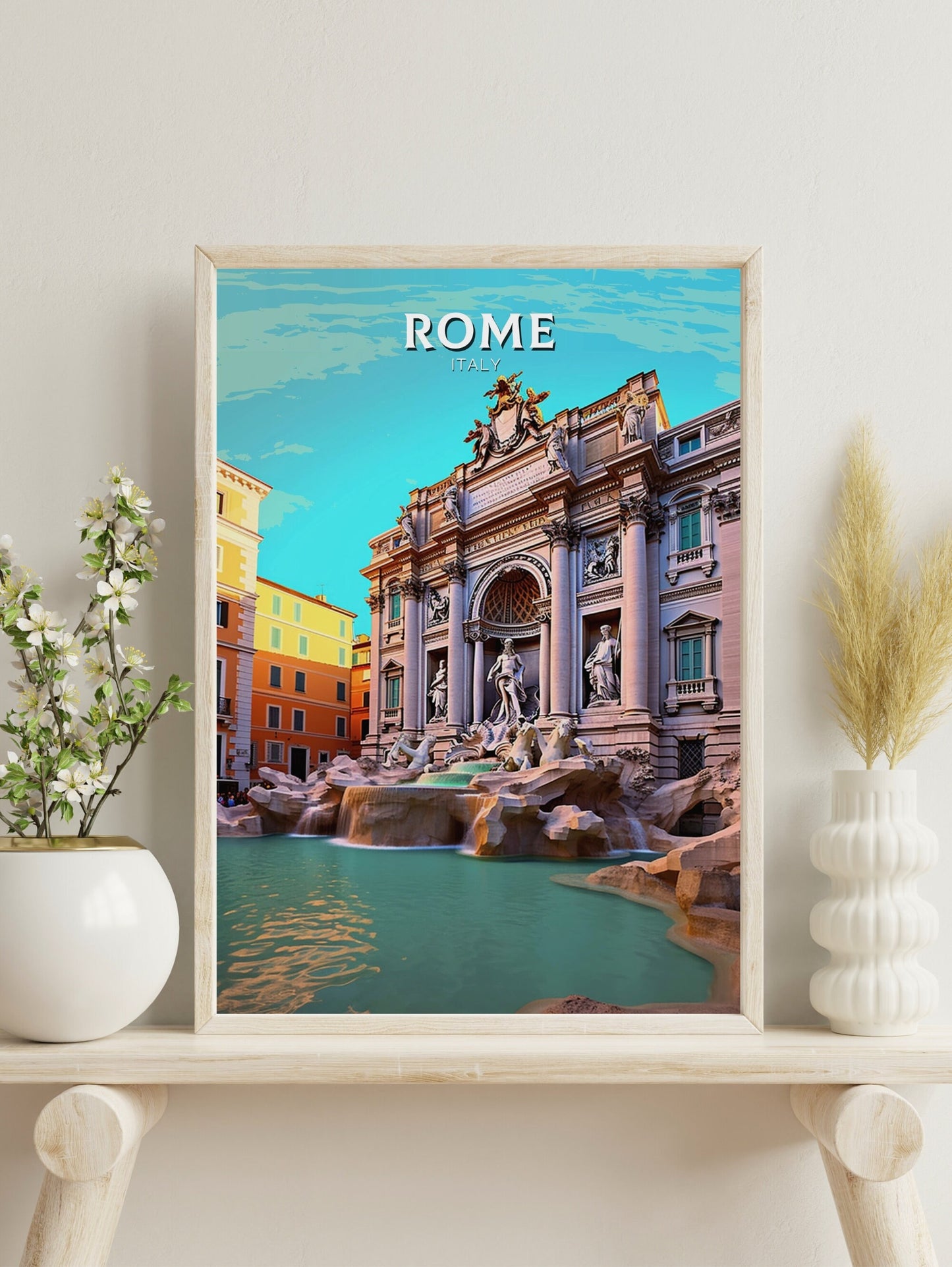 Rome Poster Art | Rome Travel Print | Rome Wall Art | Italy Print | Rome Artwork | Rome Italy Home Decor | Italy Artwork Decoration | ID 239