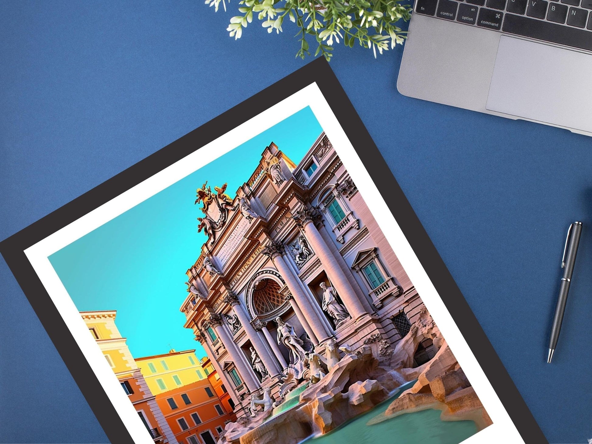 Rome Poster Art | Rome Travel Print | Rome Wall Art | Trevi Fountain Print | Rome Artwork | Rome Italy Home Decor | Italy Artwork | ID 240