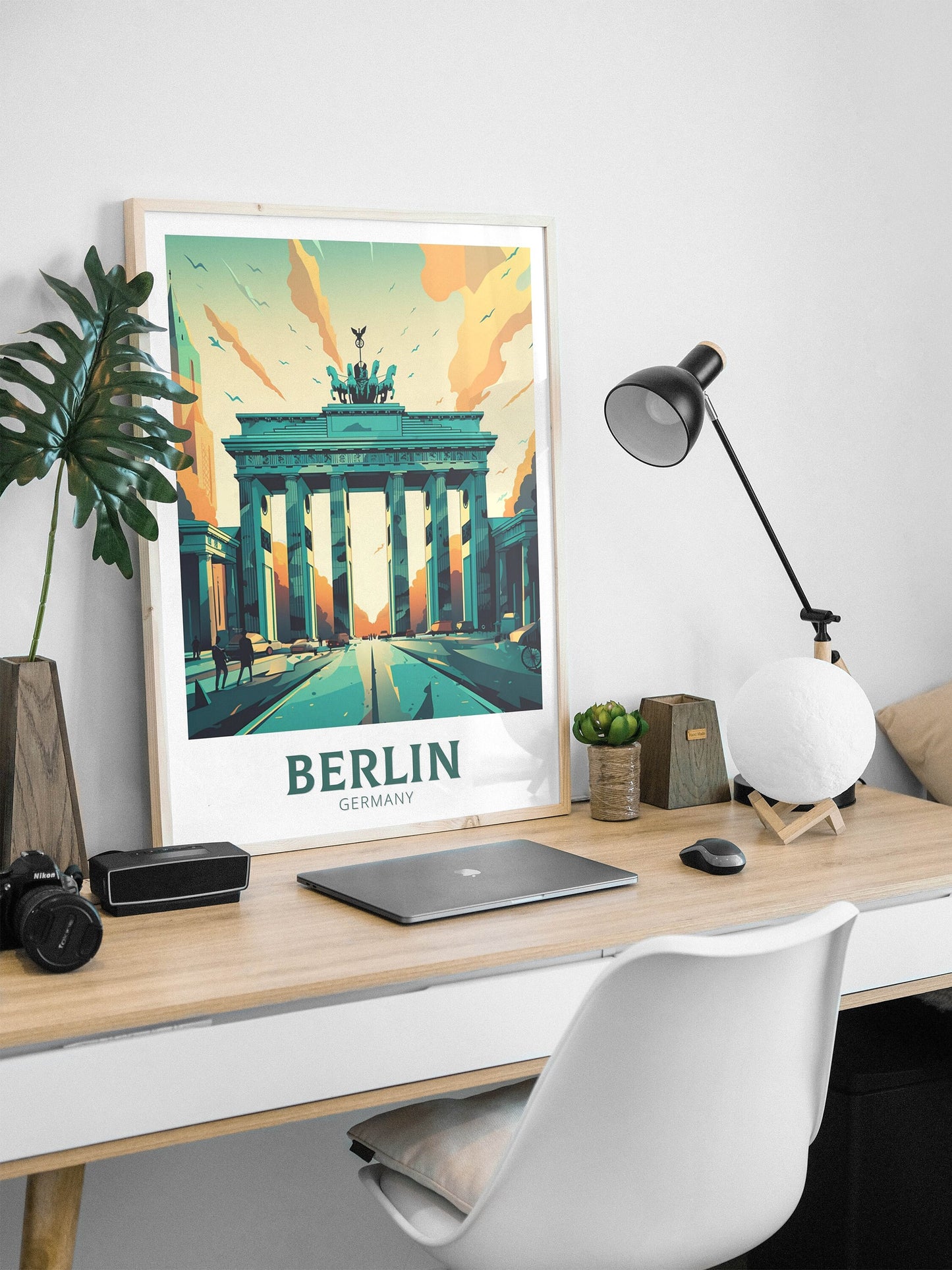 Berlin Print | Berlin Illustration | Berlin Wall Art | The Brandenburg Gate | Berlin Poster | Germany Poster Design | Berlin Poster | ID 137