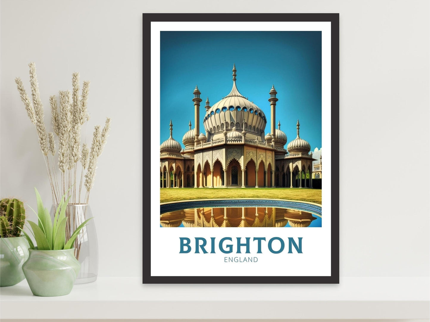 Brighton Travel Poster | Brighton Illustration | Brighton Wall Art | England Poster | Brighton Home Decor | Brighton Print | ID 146