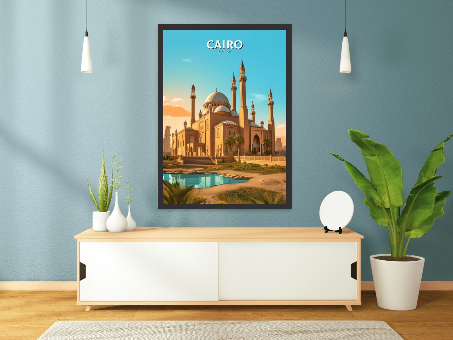 Cairo Travel Print | Cairo Illustration | Cairo Wall Art | Africa Print | Egypt Decor | Cairo Poster | Culture Art | Mosque Print ID 150