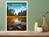 Yosemite National Park Travel Print | Yosemite National Park Illustration | Yosemite Park Wall Art | California Travel Print | ID 257
