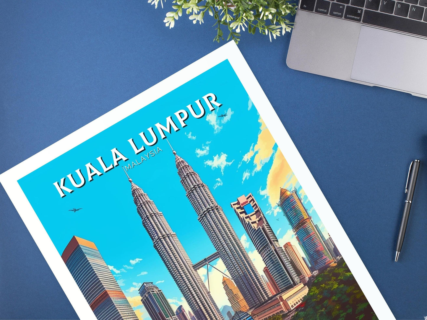 Kuala Lumpur Travel Print | Kuala Lumpur Illustration | Malaysia Print | Kuala Lumpur Travel Poster | Kuala Lumpur Wall Art | ID 259